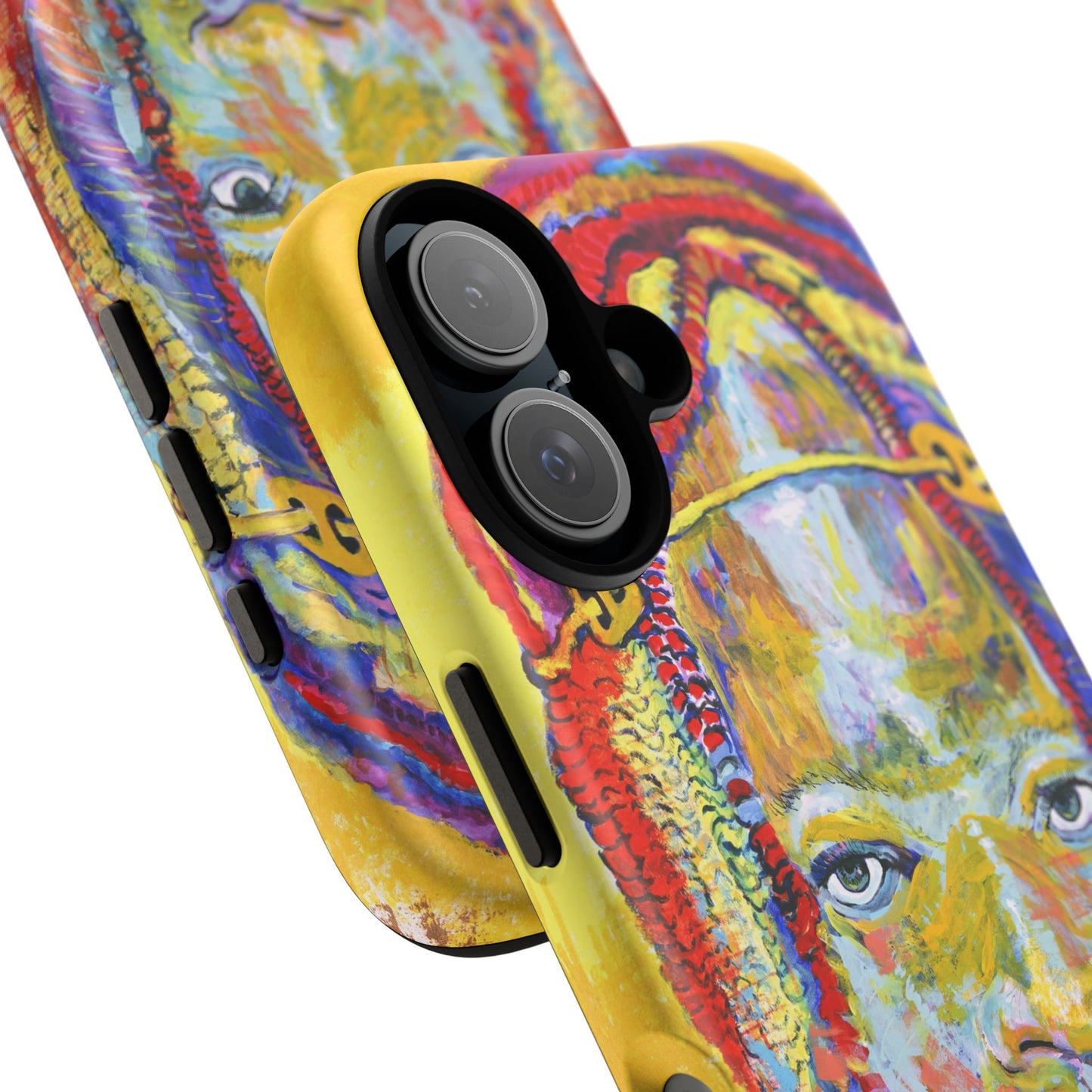Vibrant Artistic Phone Case - Tough Cases for Creative Souls- African Youth Image