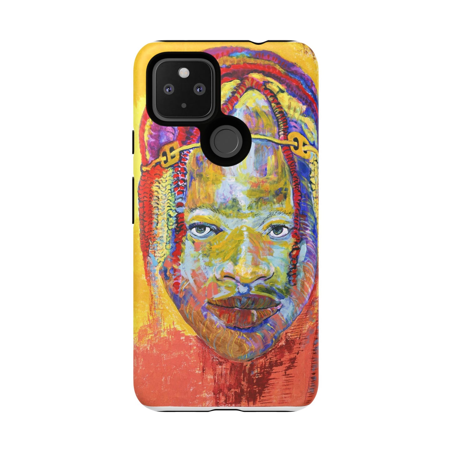 Vibrant Artistic Phone Case - Tough Cases for Creative Souls- African Youth Image
