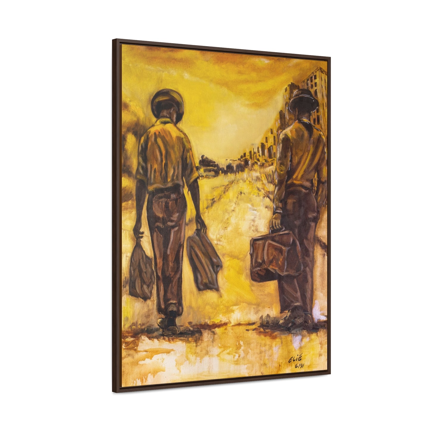 Going Home- Framed Canvas Print