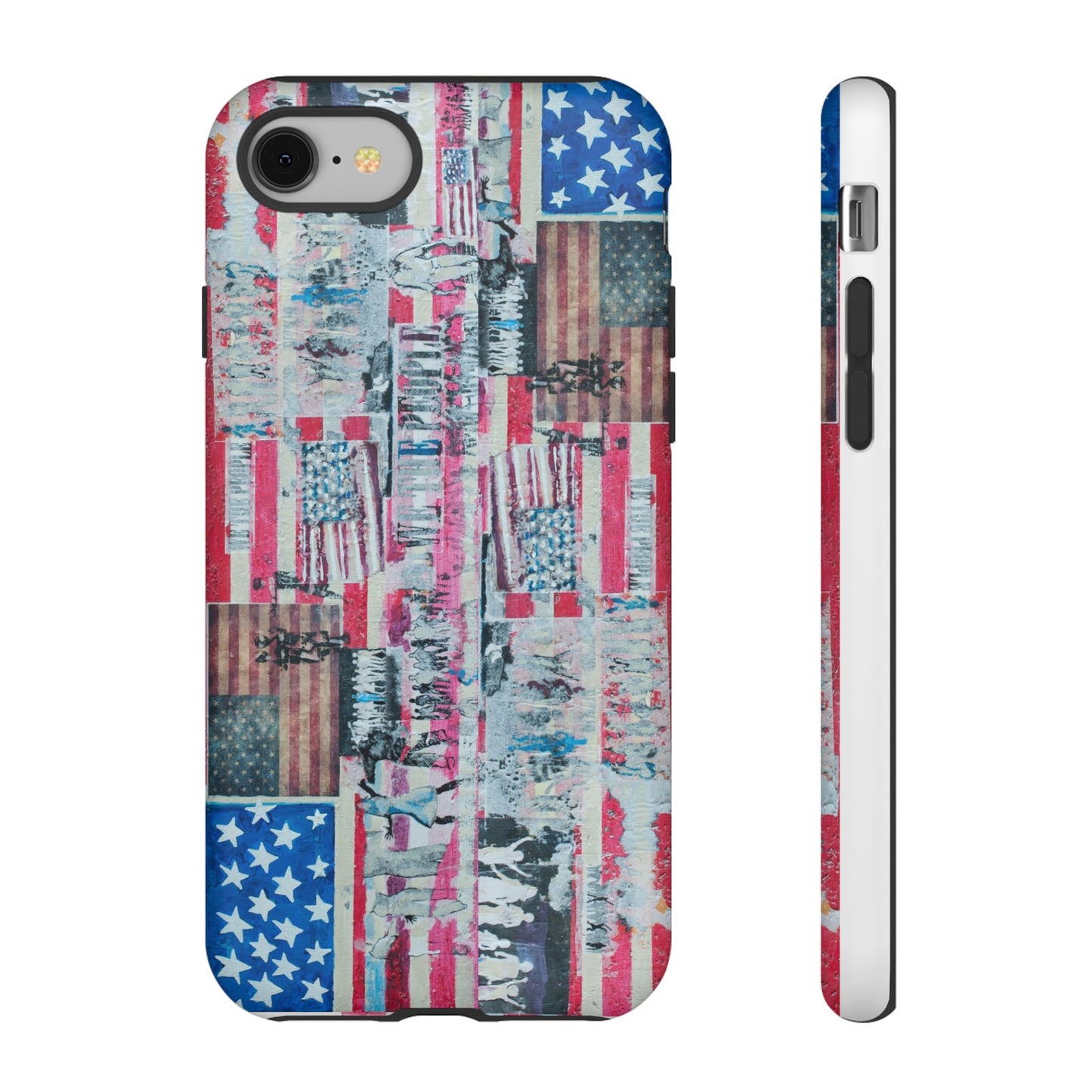 Patriotic Phone Case -We The People Image - Tough Cases with American Flag Design