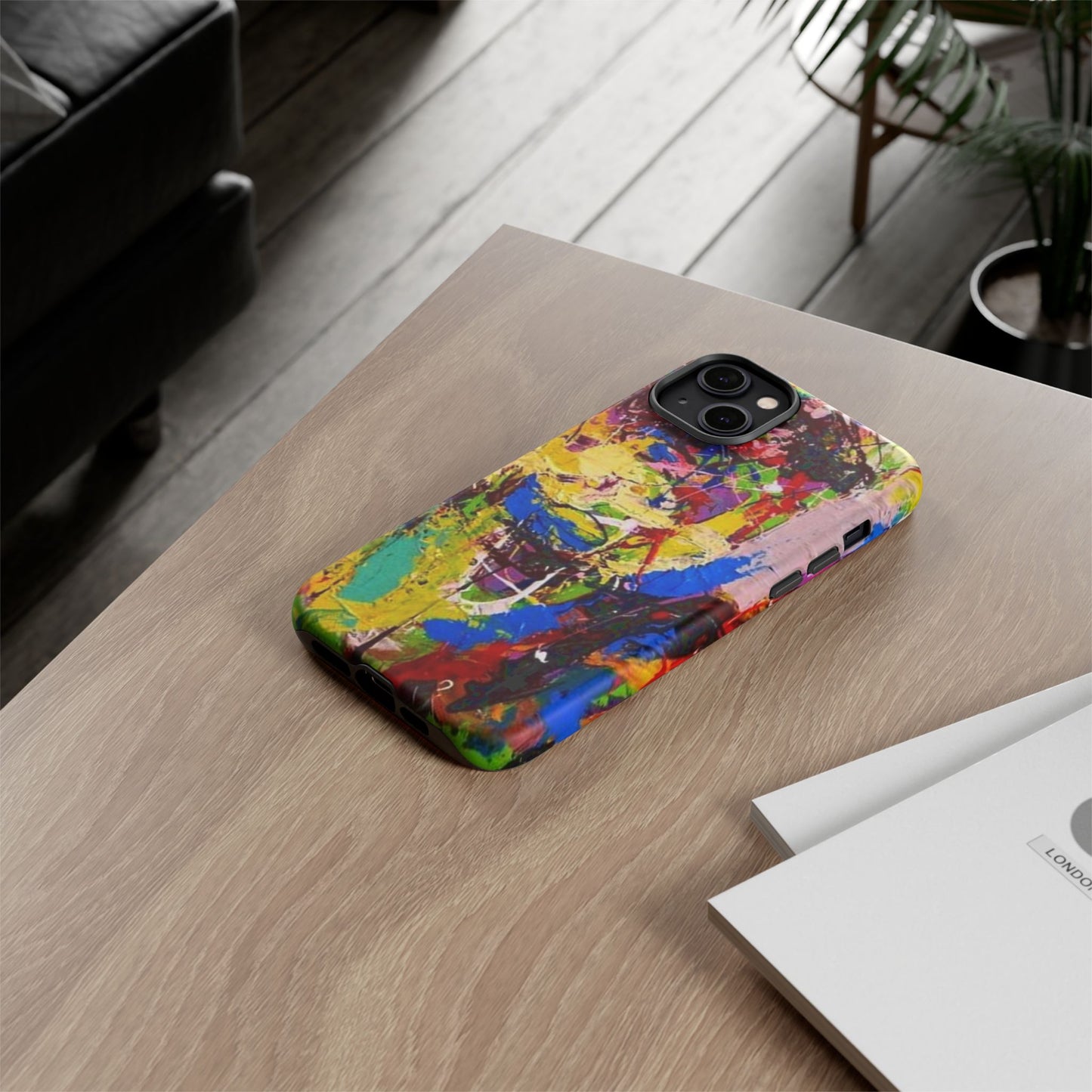 Vibrant Abstract Phone Case - Tough Cases for Bold Individuals