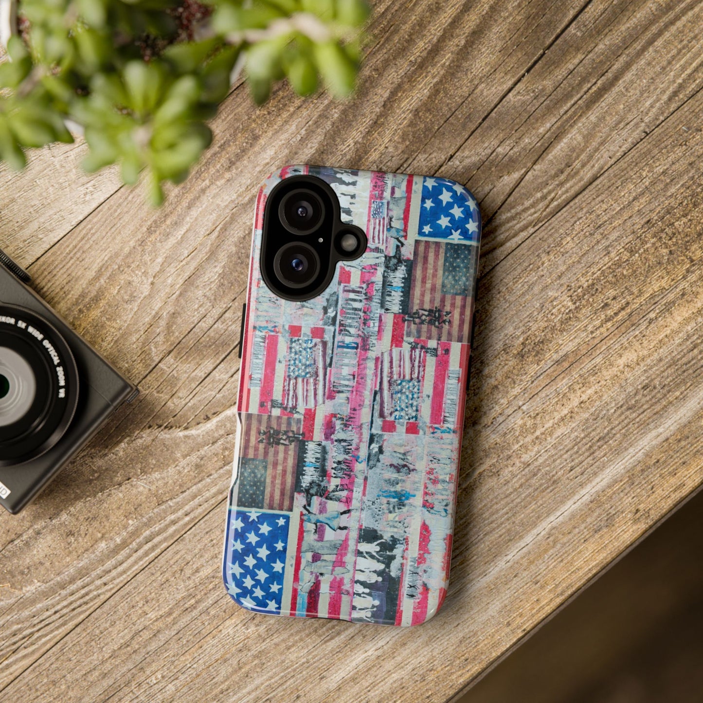 Patriotic Phone Case -We The People Image - Tough Cases with American Flag Design