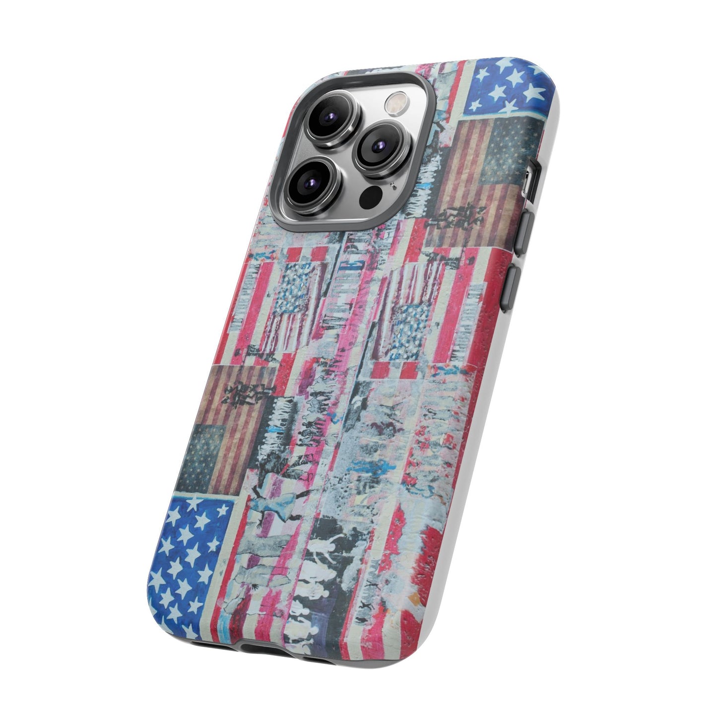 Patriotic Phone Case -We The People Image - Tough Cases with American Flag Design