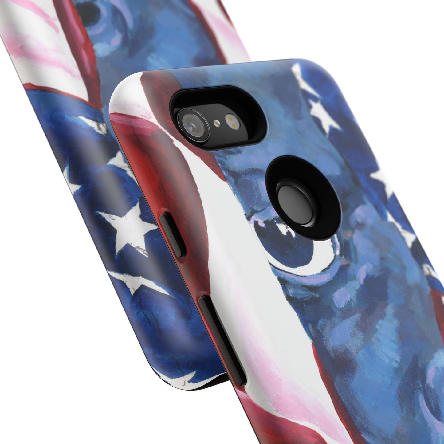 Patriotic Tough Phone Case with American Flag Design- I See You Image
