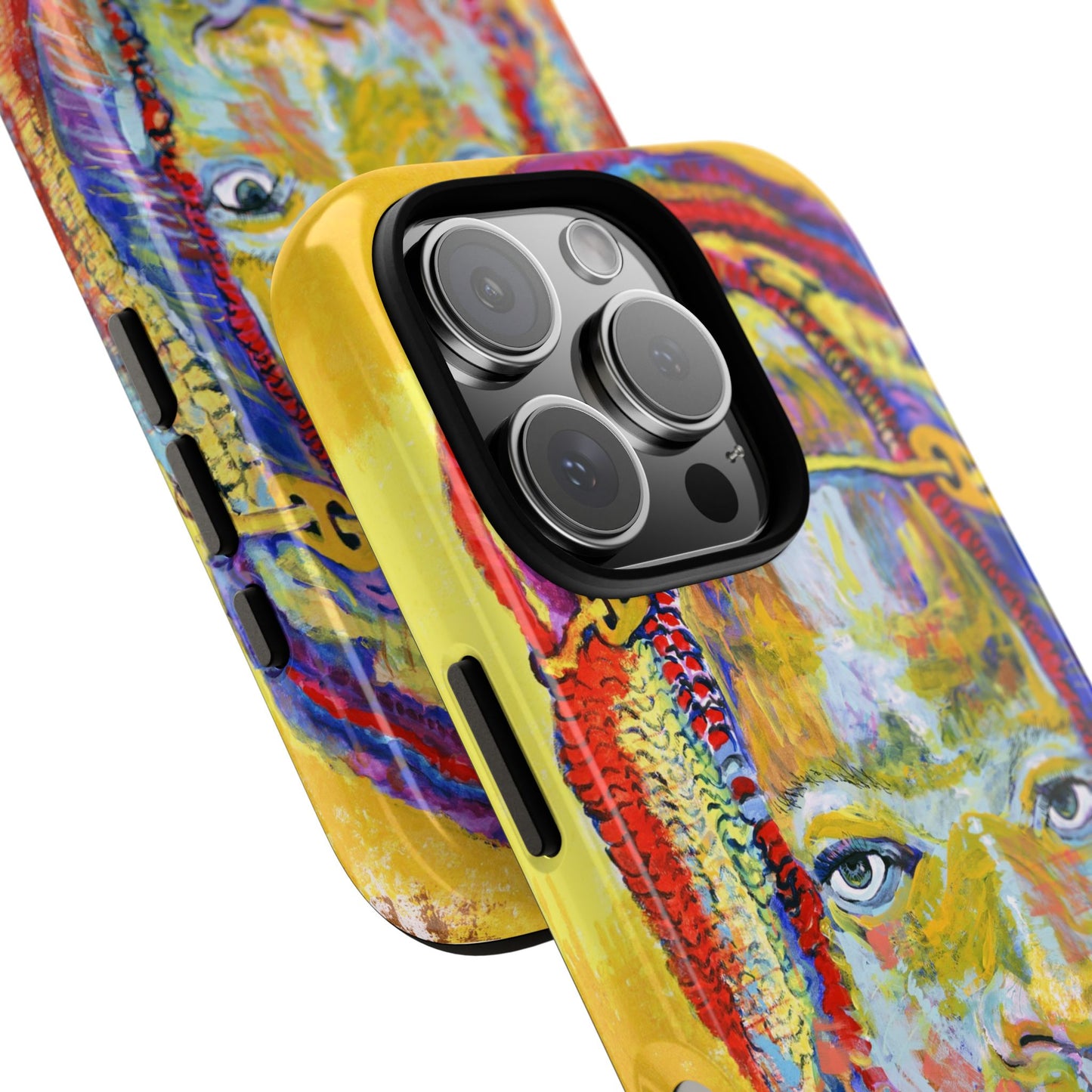 Vibrant Artistic Phone Case - Tough Cases for Creative Souls- African Youth Image