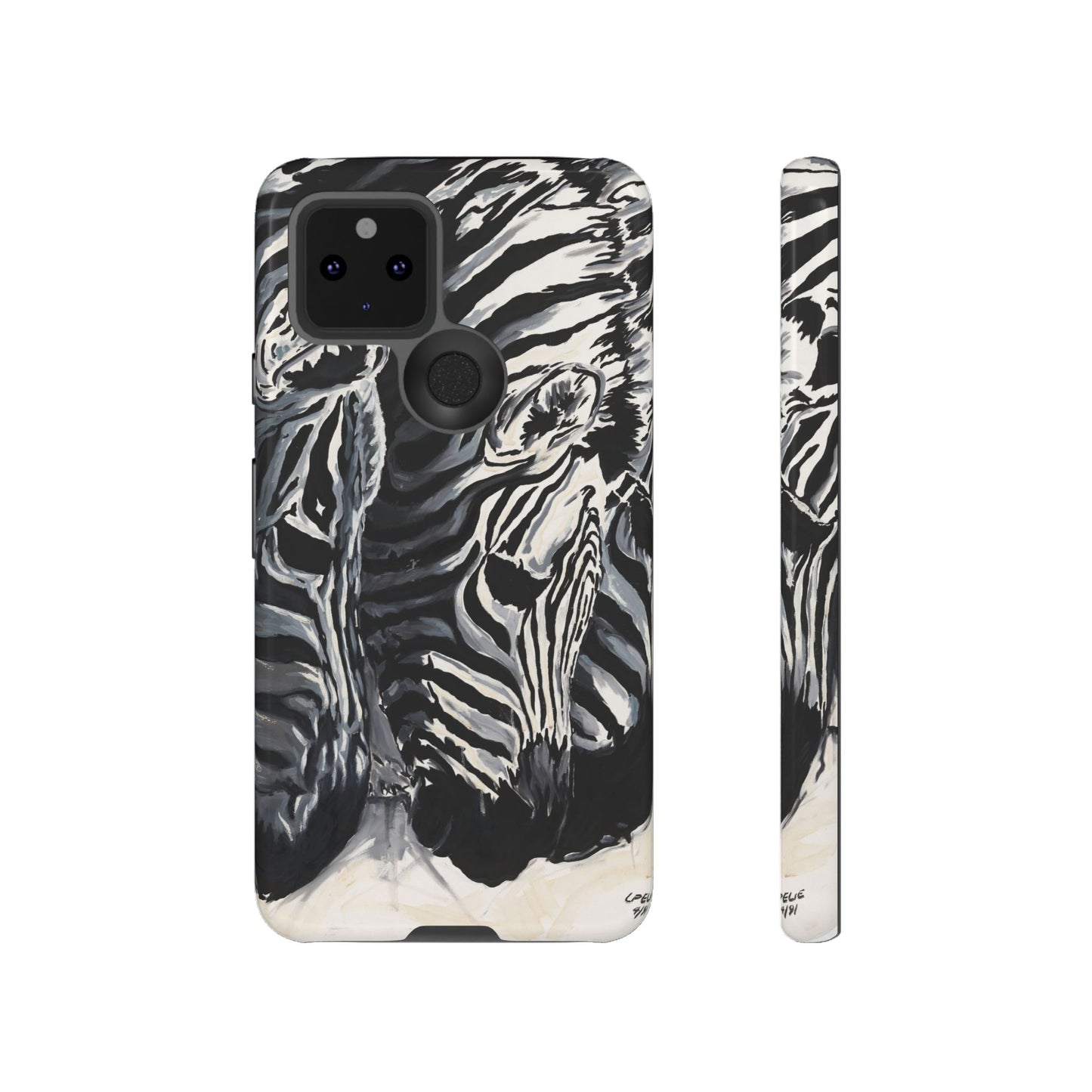 Artistic Zebra Print Phone Case -Tough Cases- Baby Zebras Image
