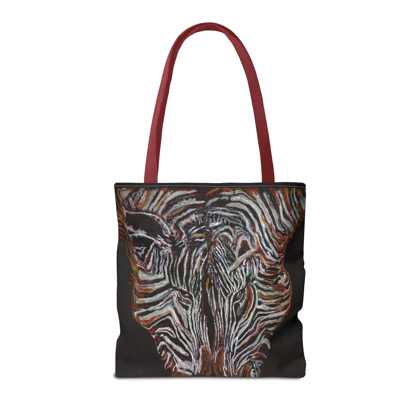 Twin Zebras Image- Tote Bag
