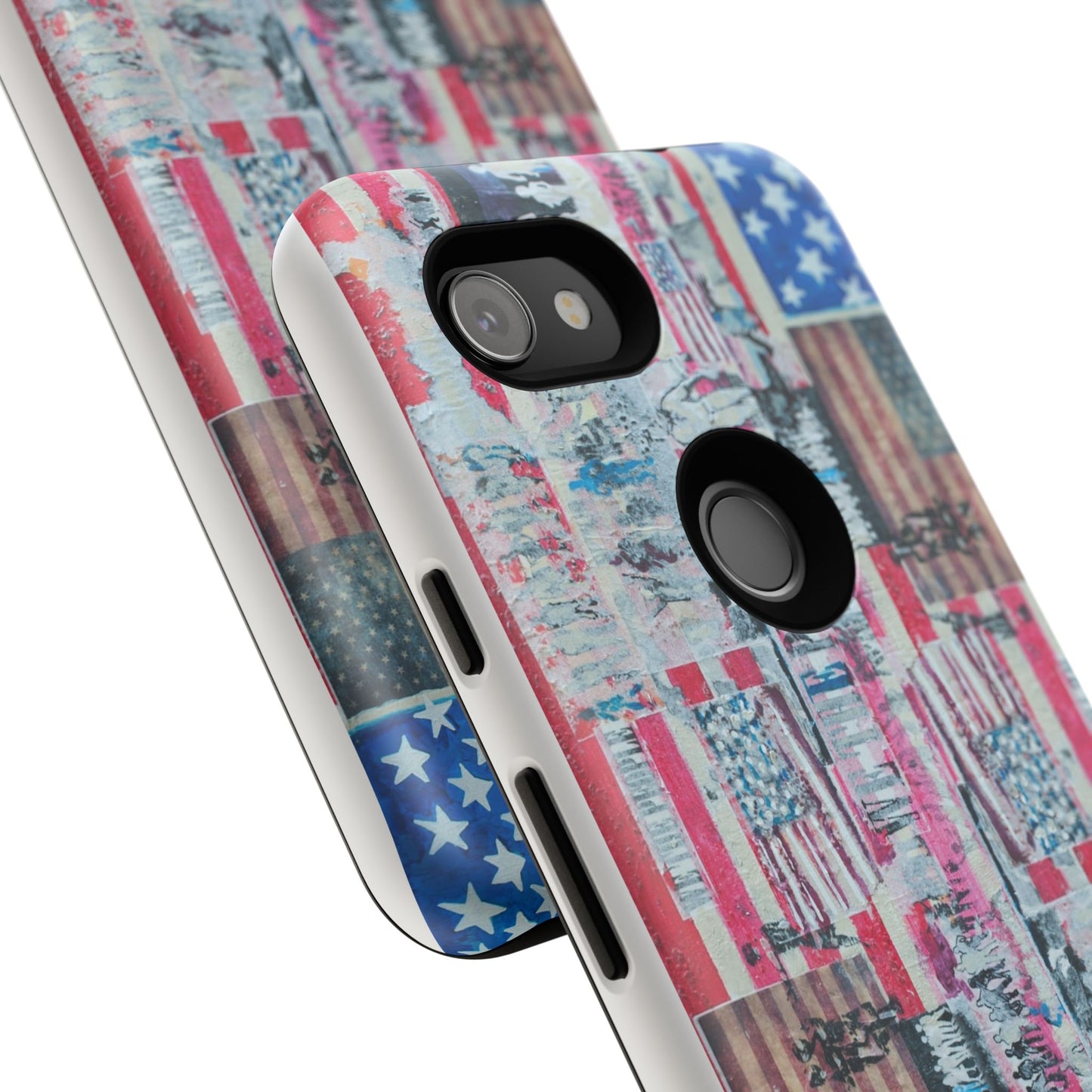 Patriotic Phone Case -We The People Image - Tough Cases with American Flag Design