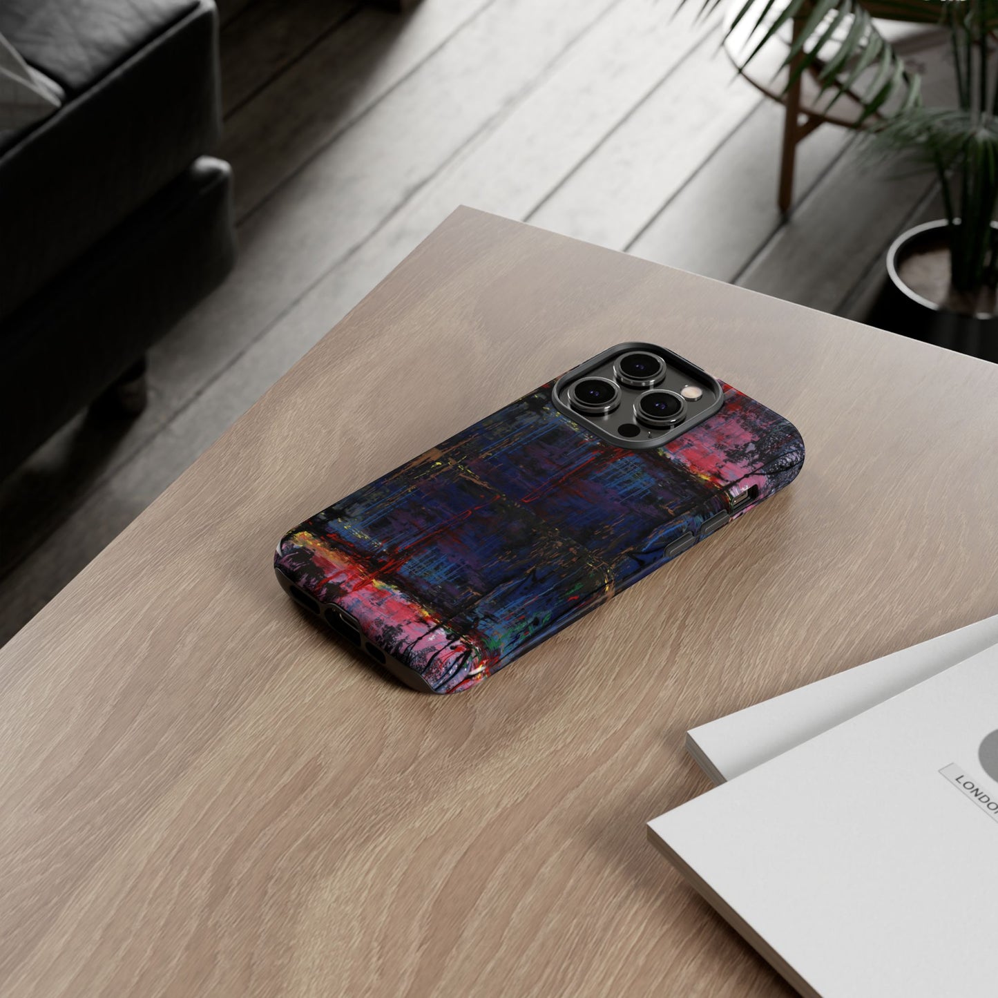 Artistic Tough Cases - Colorful Abstract Phone Case for Creative Souls- Illumination Image
