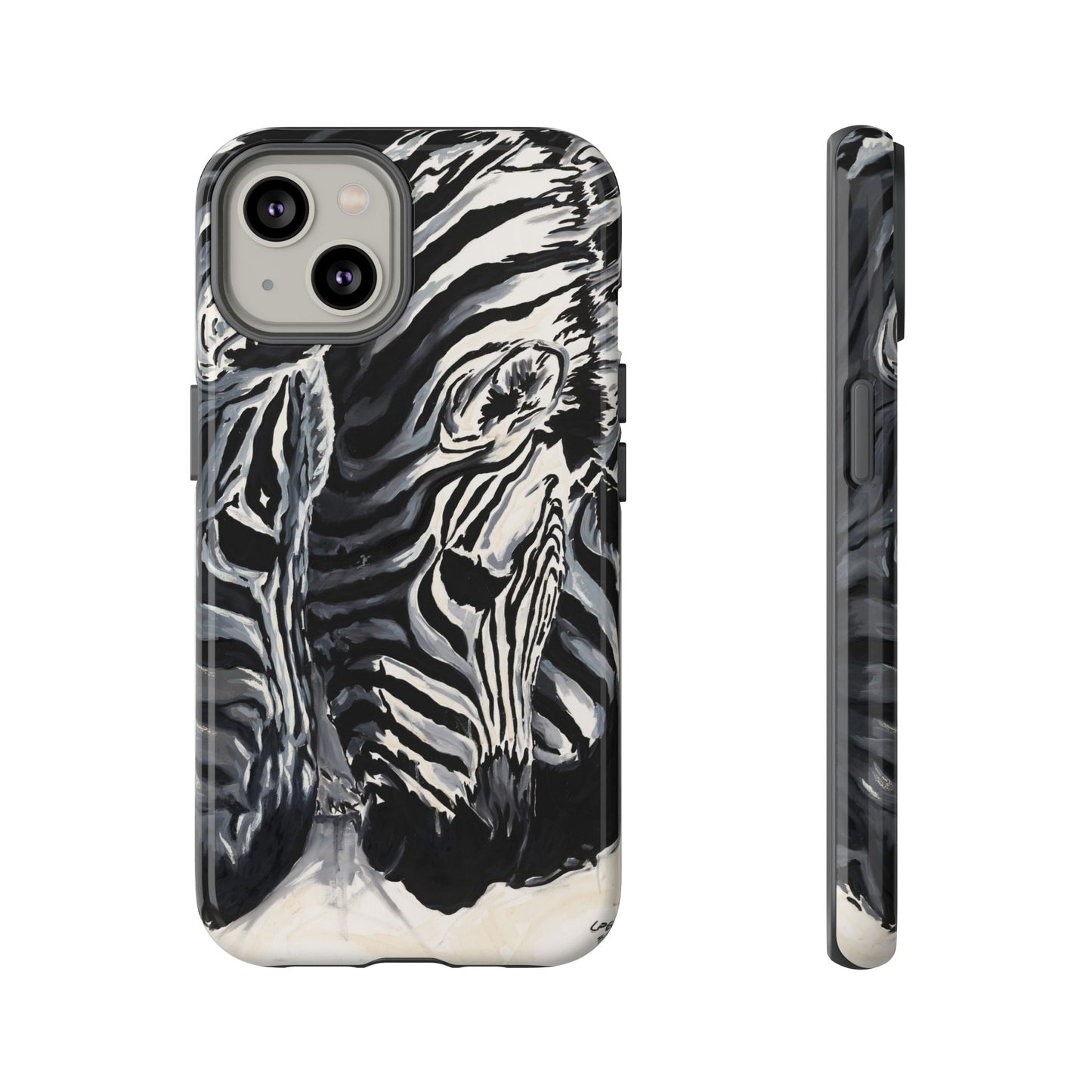Artistic Zebra Print Phone Case -Tough Cases- Baby Zebras Image