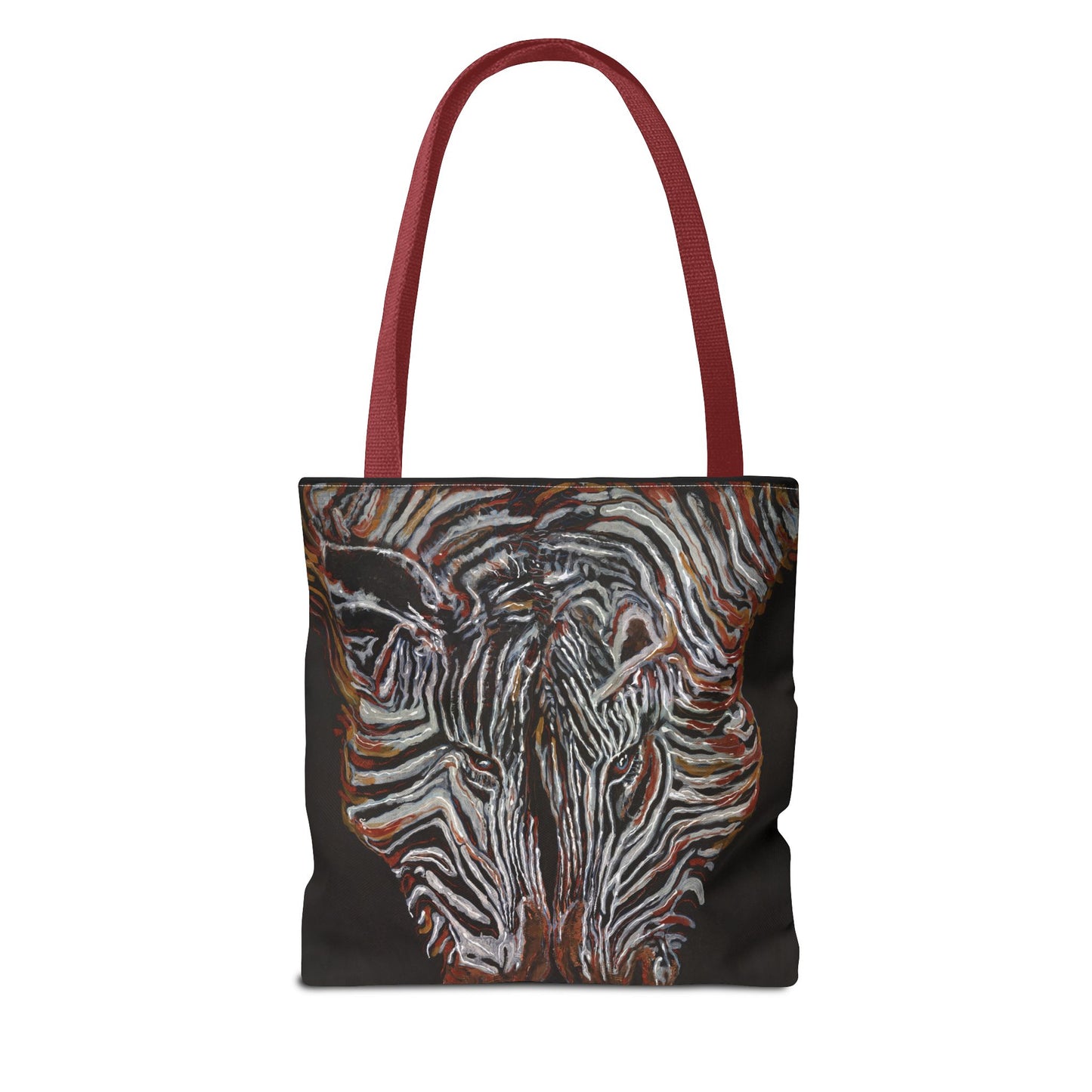 Twin Zebras Image- Tote Bag