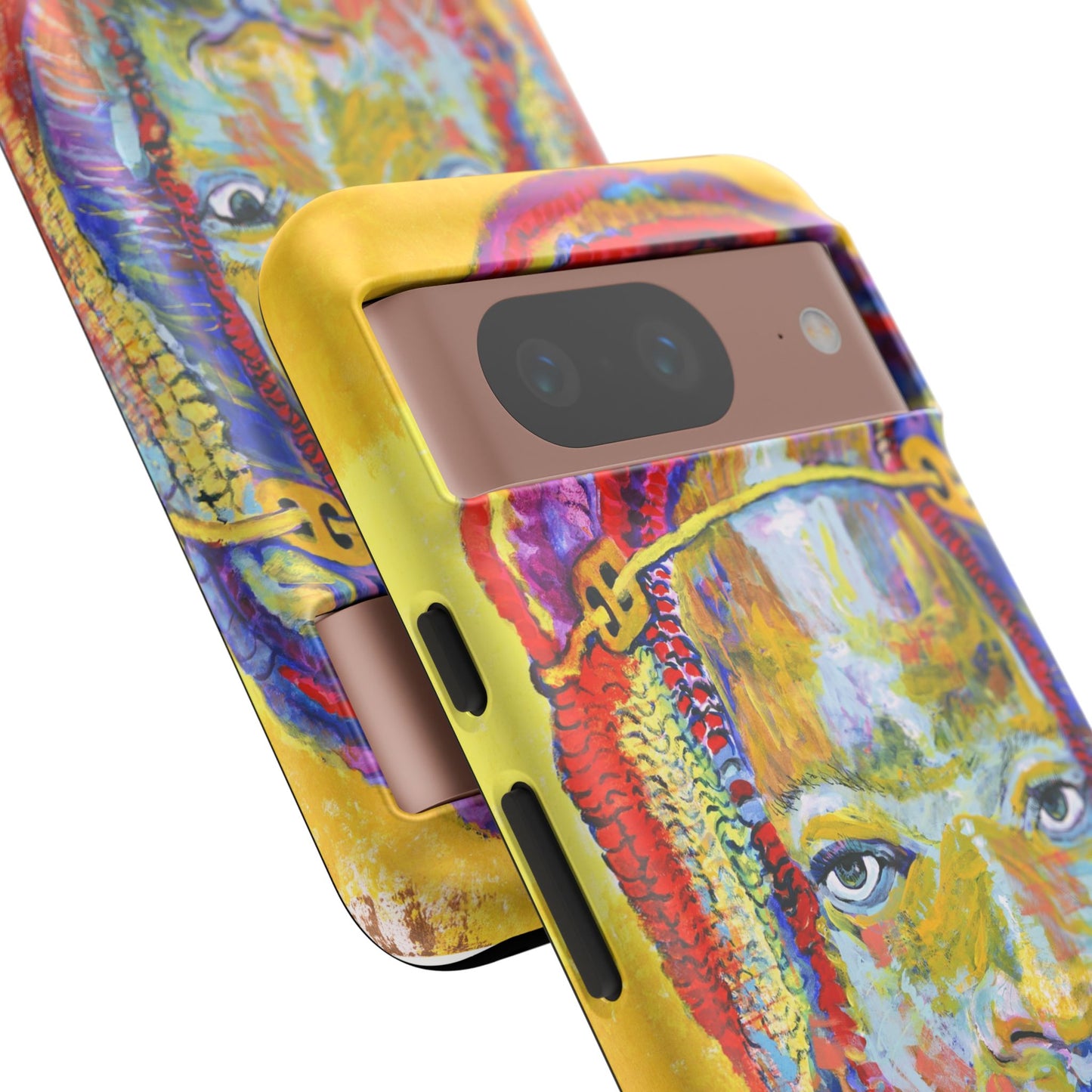 Vibrant Artistic Phone Case - Tough Cases for Creative Souls- African Youth Image