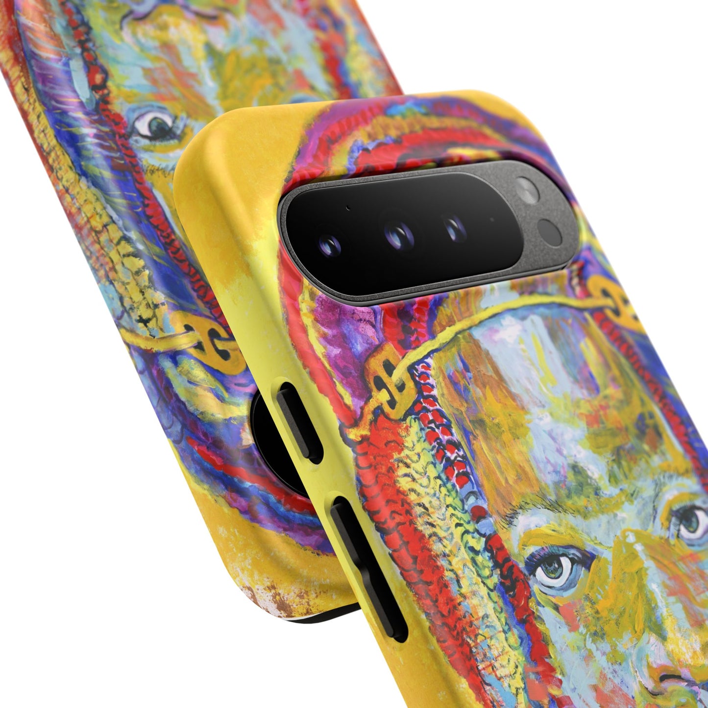 Vibrant Artistic Phone Case - Tough Cases for Creative Souls- African Youth Image