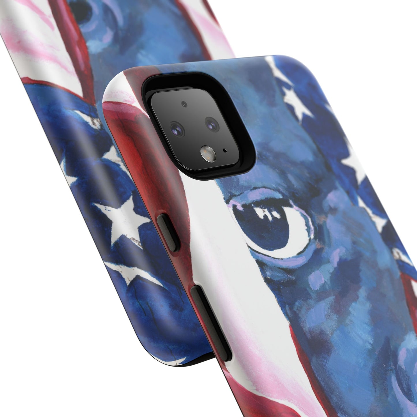 Patriotic Tough Phone Case with American Flag Design- I See You Image