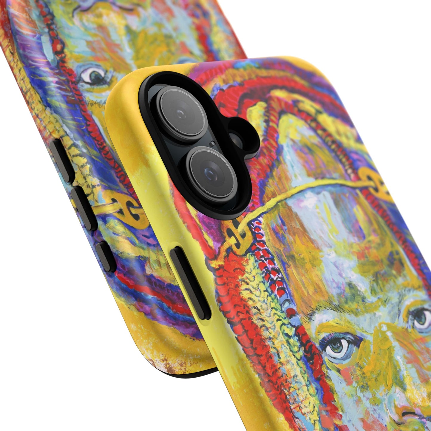Vibrant Artistic Phone Case - Tough Cases for Creative Souls- African Youth Image