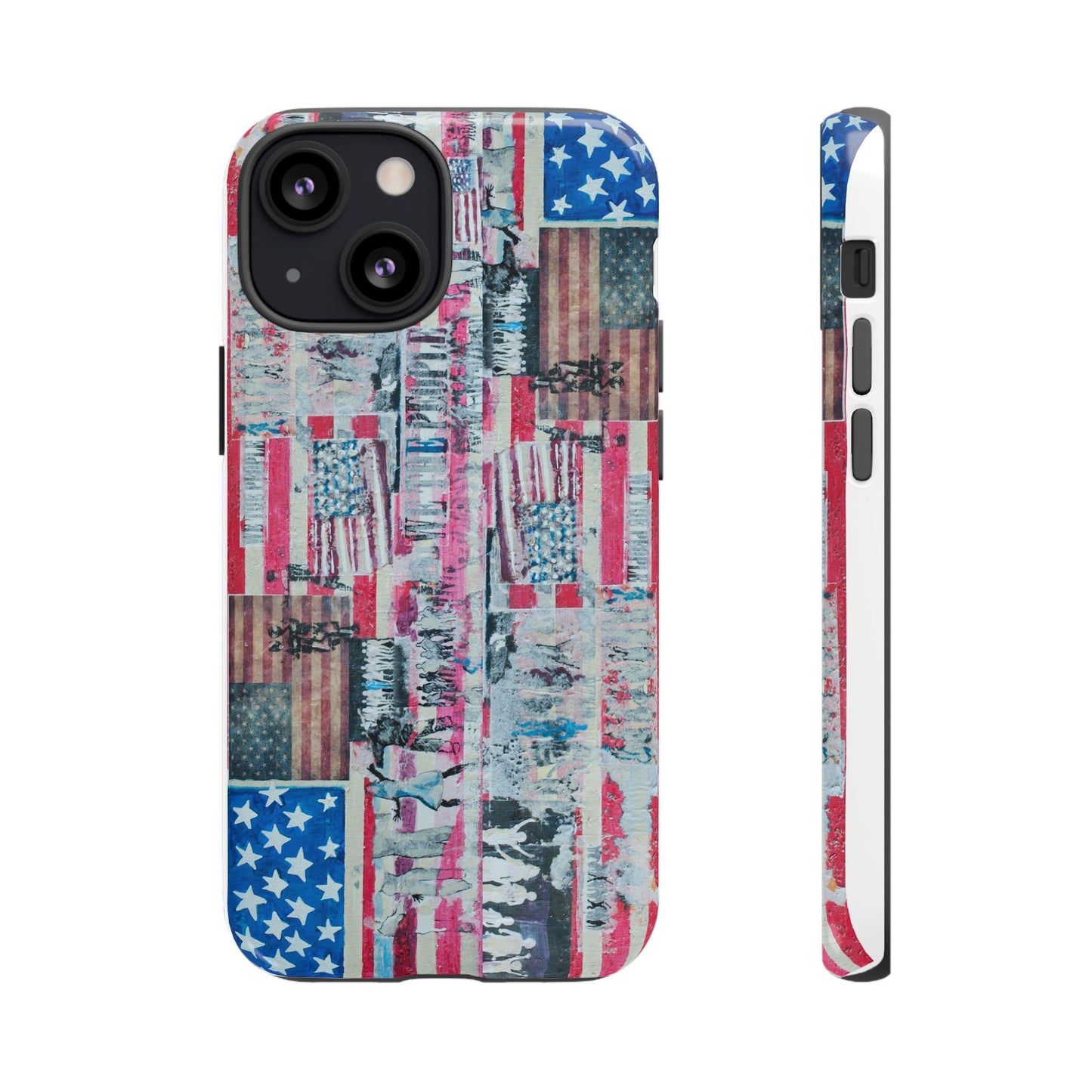 Patriotic Phone Case -We The People Image - Tough Cases with American Flag Design
