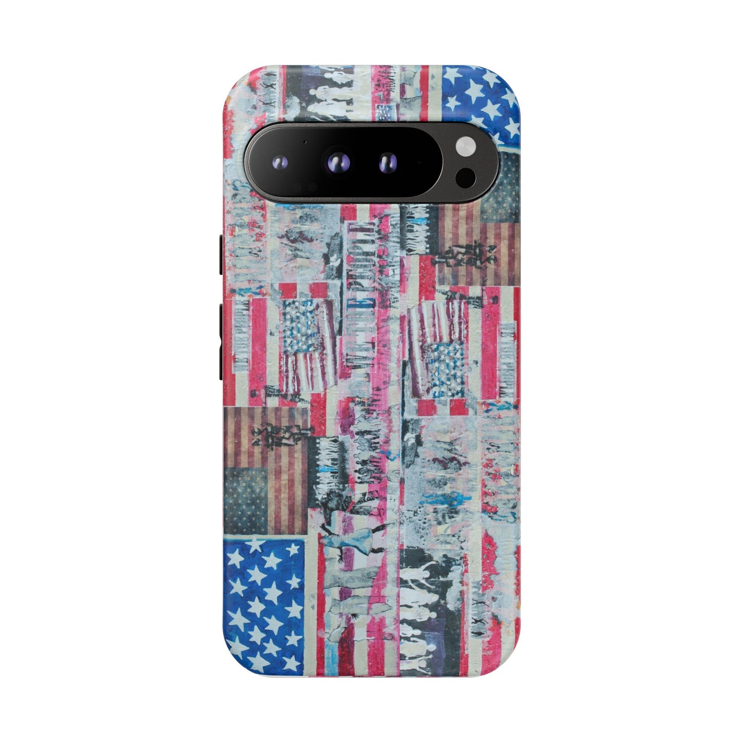 Patriotic Phone Case -We The People Image - Tough Cases with American Flag Design