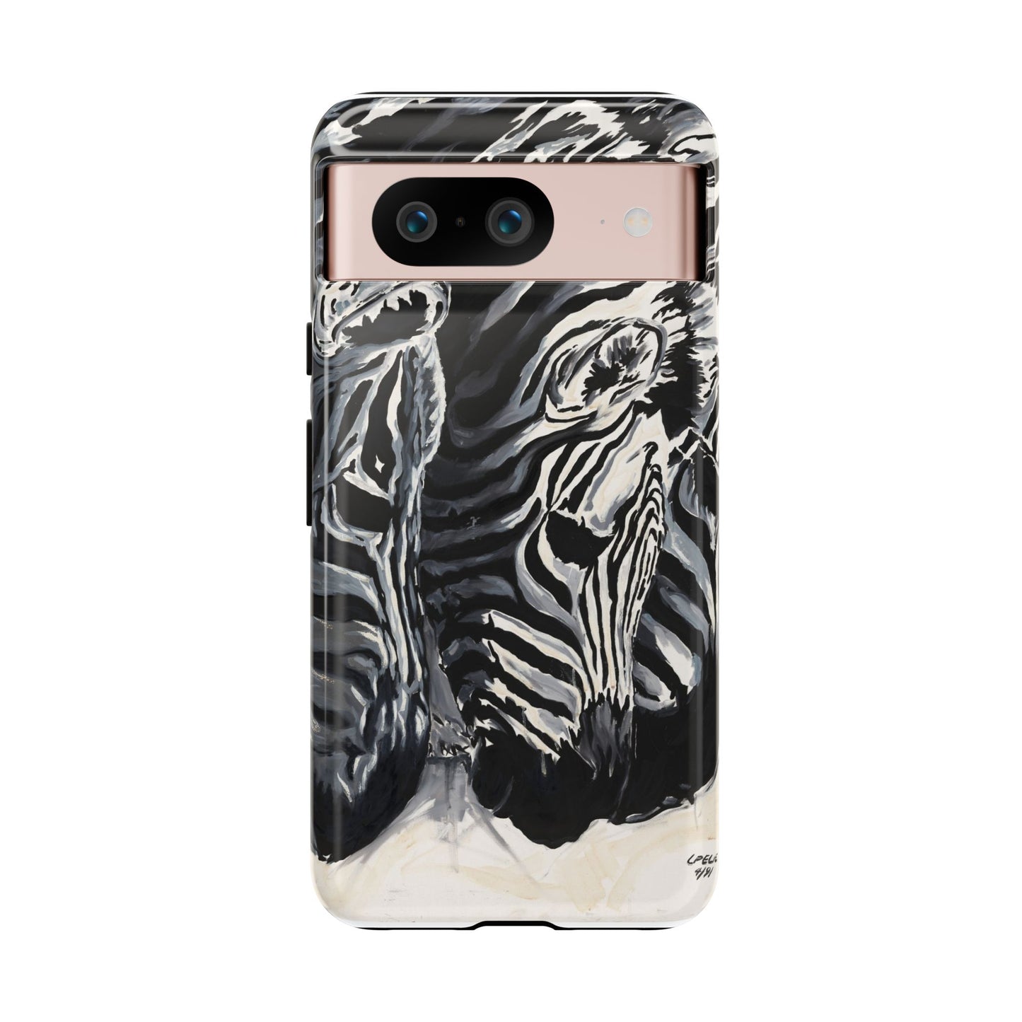Artistic Zebra Print Phone Case -Tough Cases- Baby Zebras Image