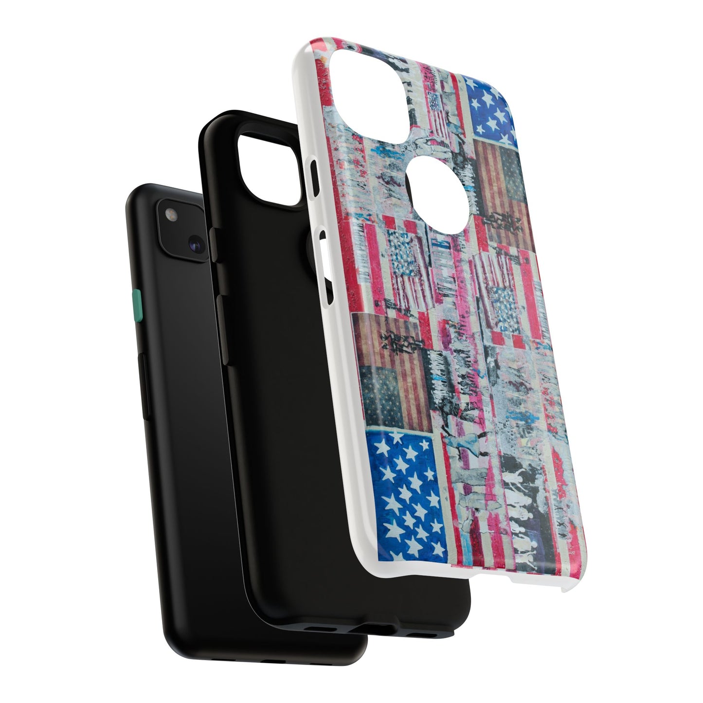 Patriotic Phone Case -We The People Image - Tough Cases with American Flag Design