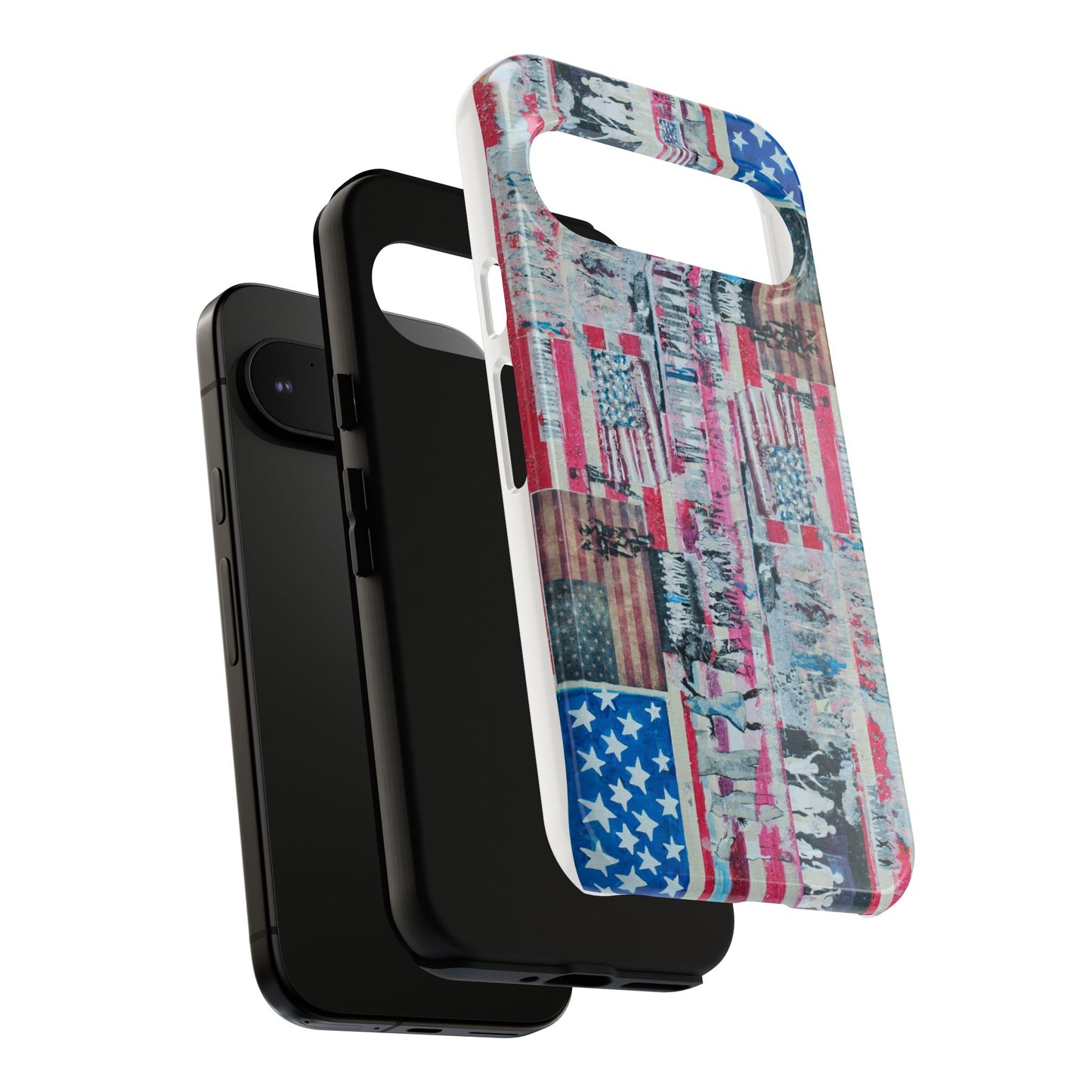 Patriotic Phone Case -We The People Image - Tough Cases with American Flag Design