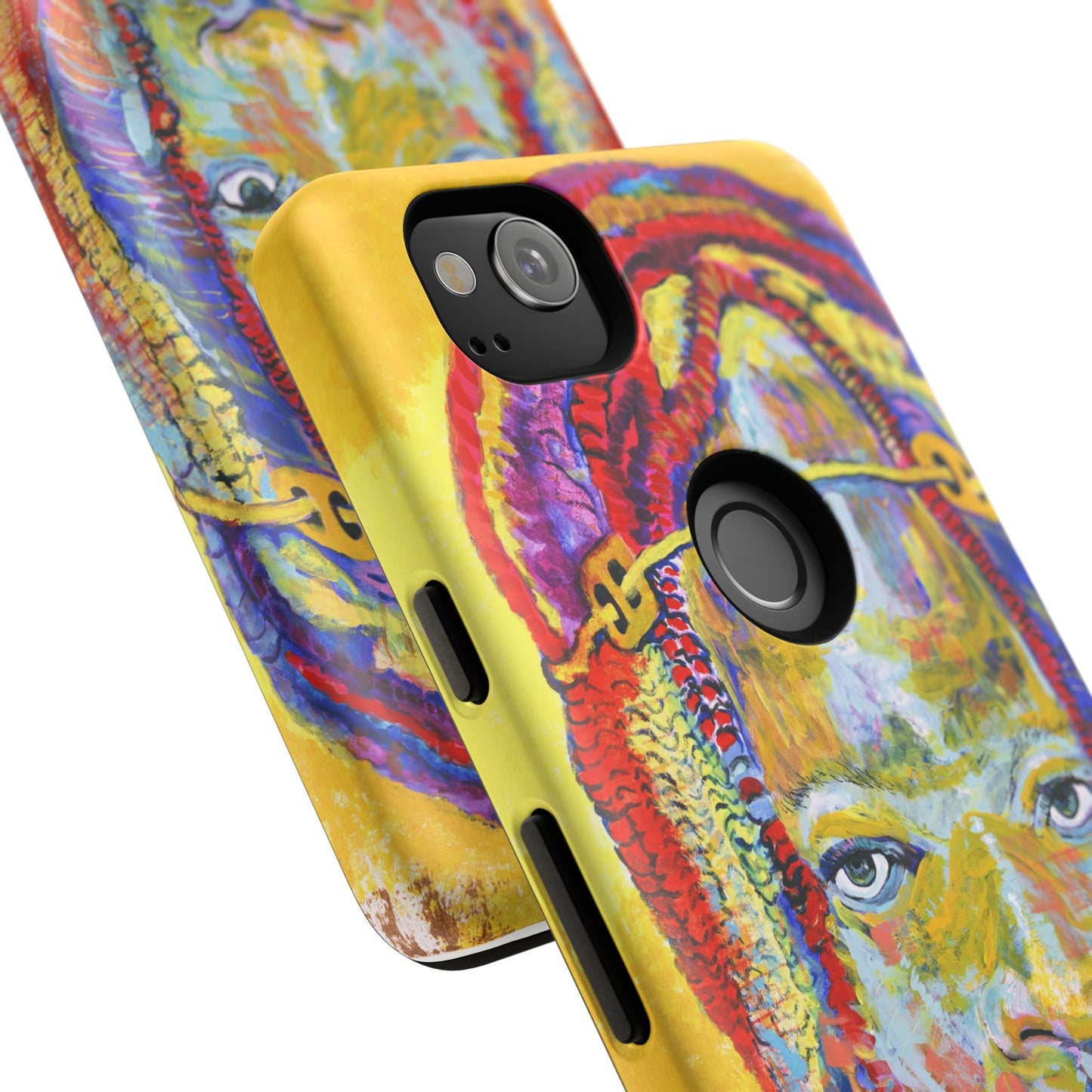 Vibrant Artistic Phone Case - Tough Cases for Creative Souls- African Youth Image