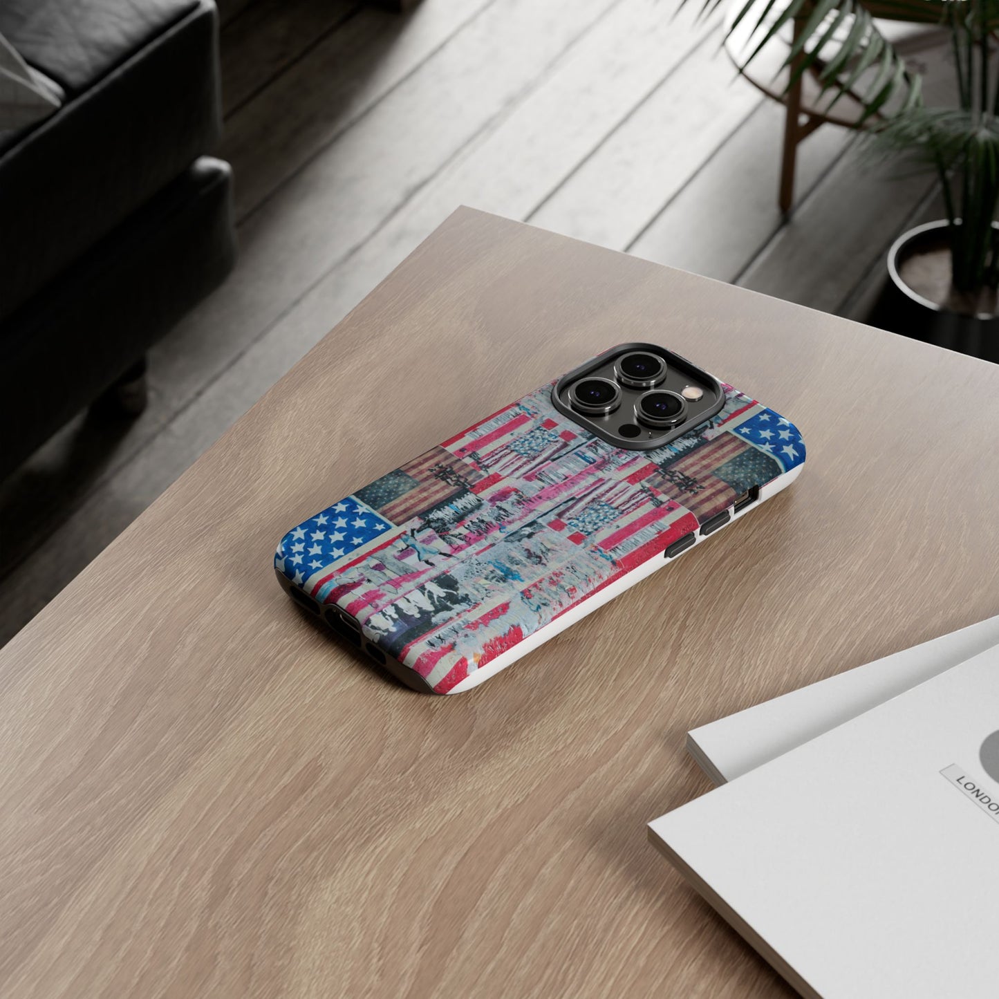 Patriotic Phone Case -We The People Image - Tough Cases with American Flag Design