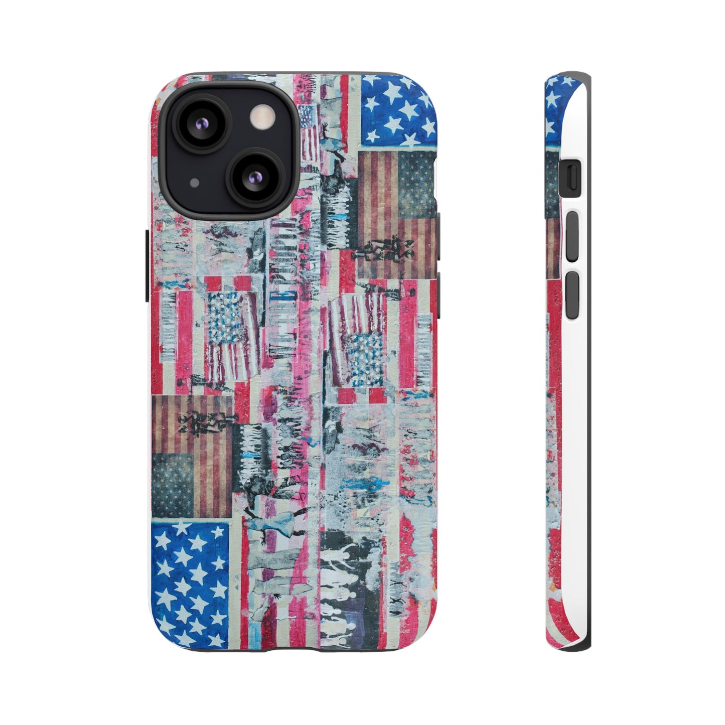 Patriotic Phone Case -We The People Image - Tough Cases with American Flag Design