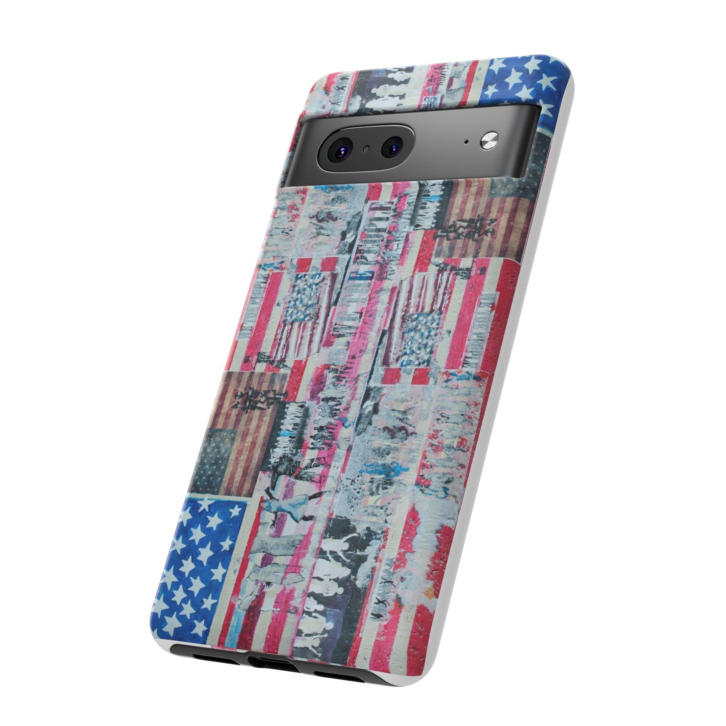 Patriotic Phone Case -We The People Image - Tough Cases with American Flag Design