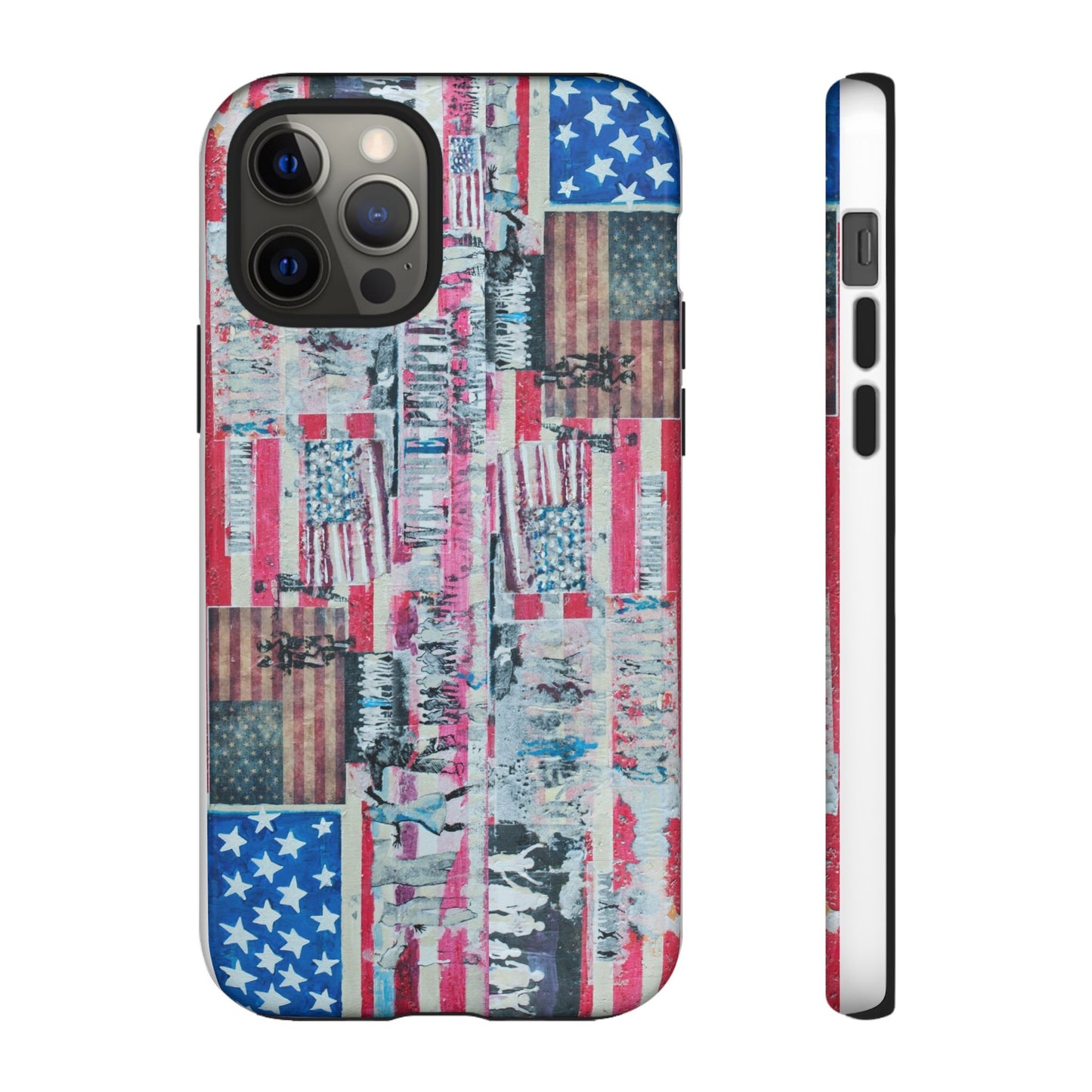 Patriotic Phone Case -We The People Image - Tough Cases with American Flag Design