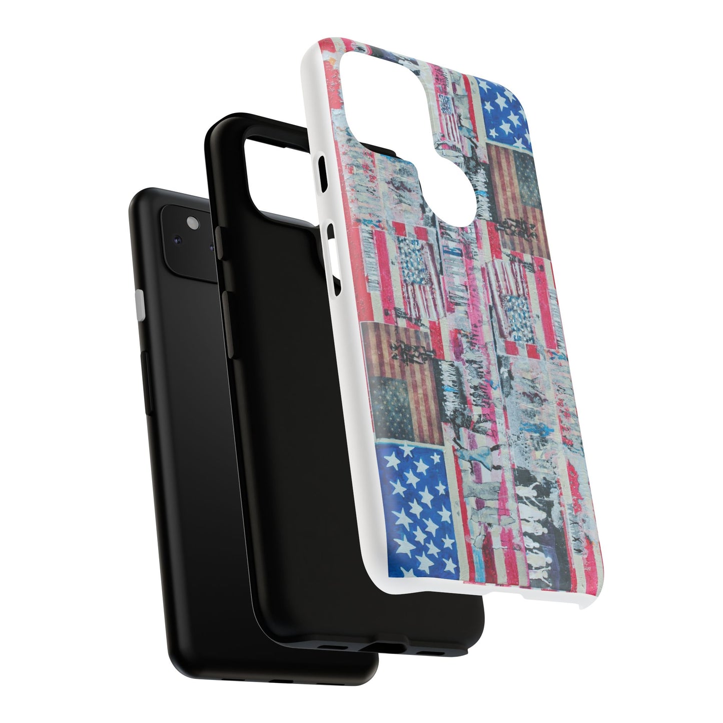 Patriotic Phone Case -We The People Image - Tough Cases with American Flag Design