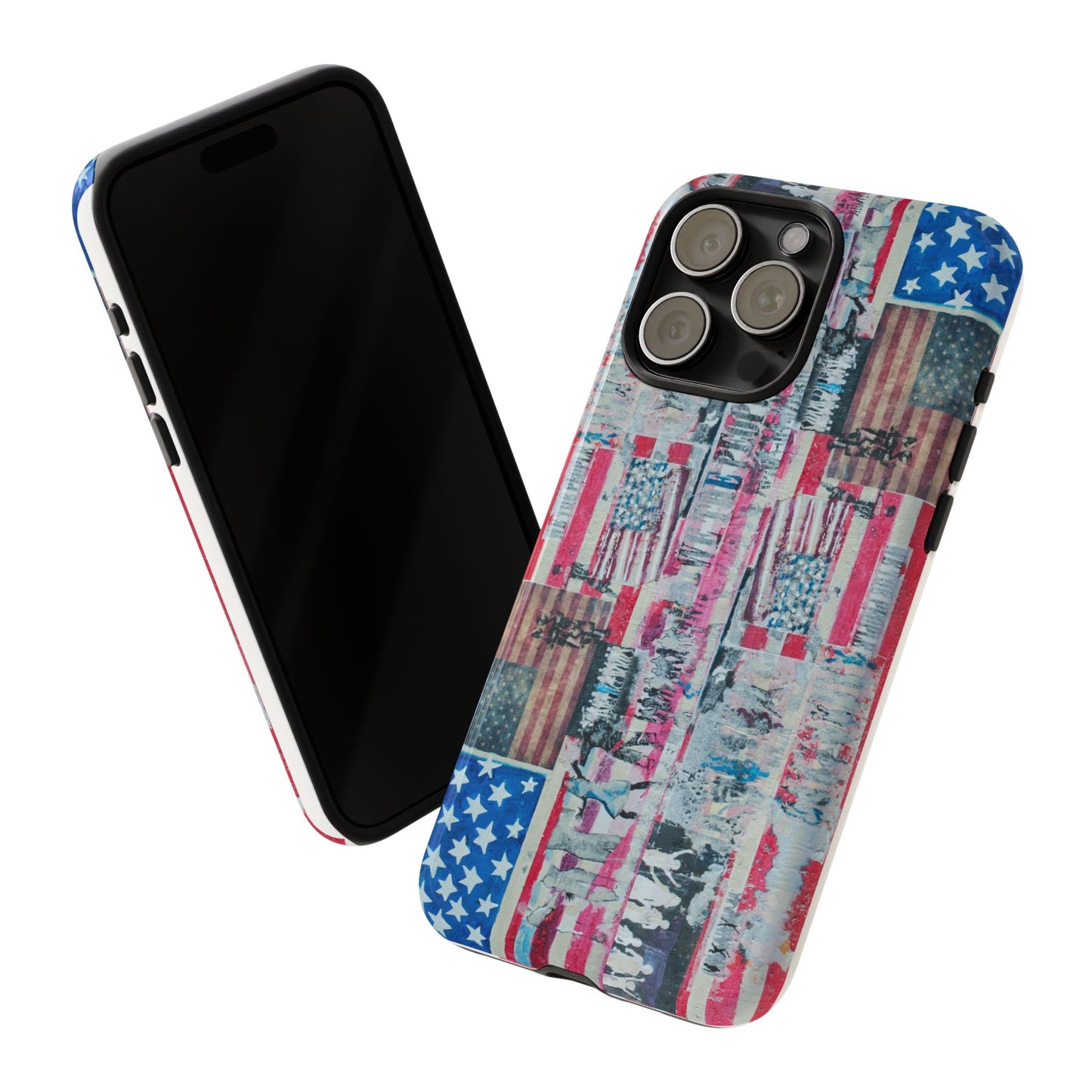 Patriotic Phone Case -We The People Image - Tough Cases with American Flag Design
