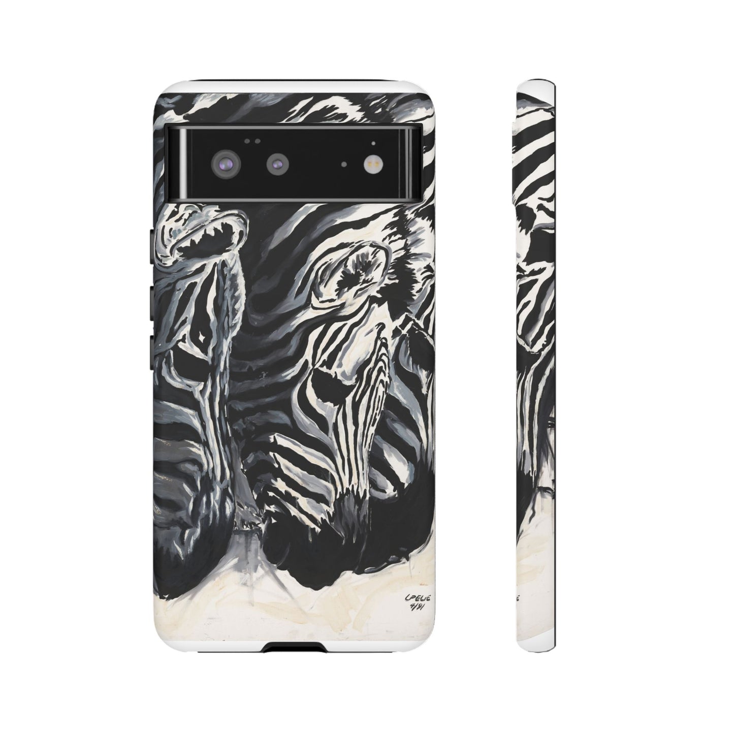 Artistic Zebra Print Phone Case -Tough Cases- Baby Zebras Image