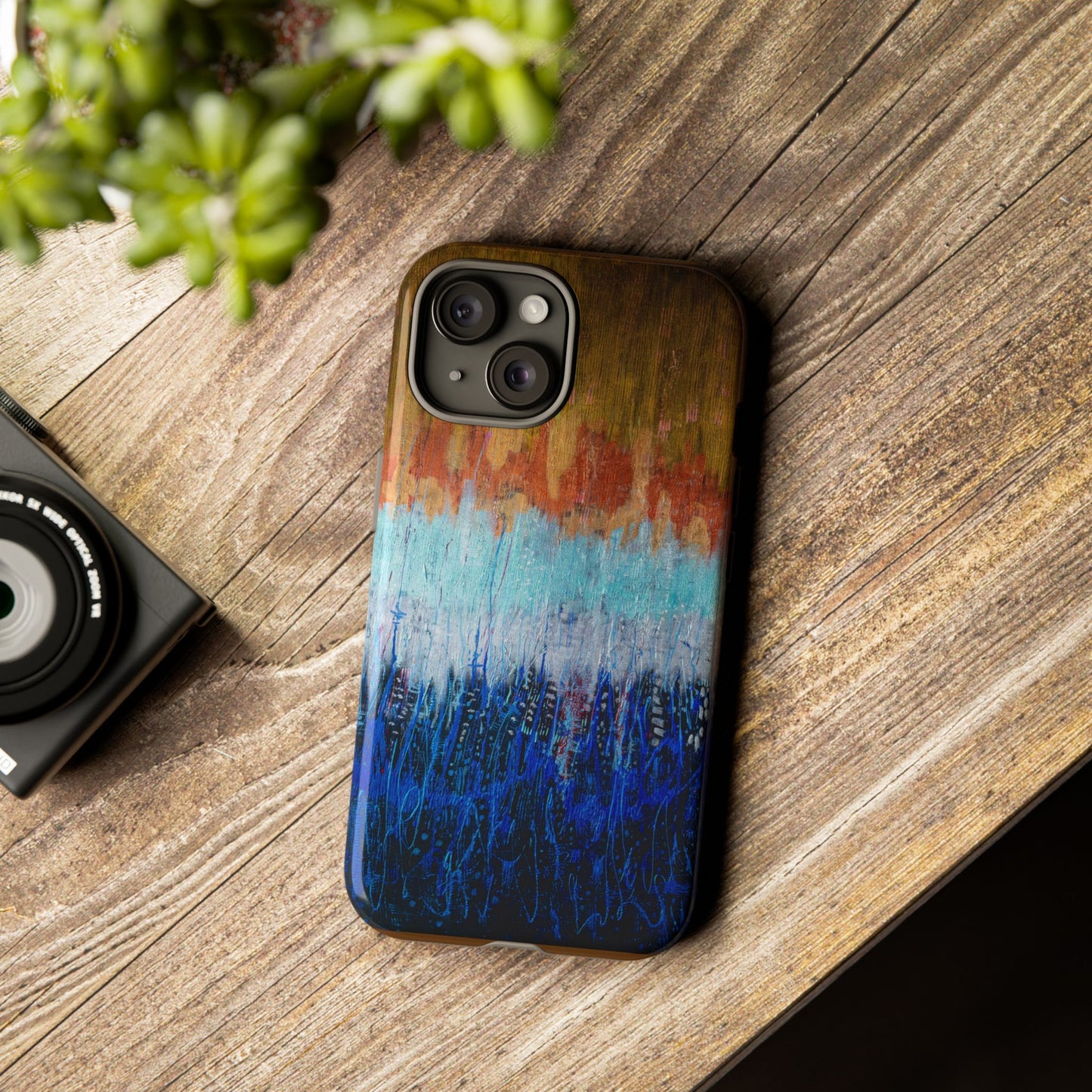 Artistic Tough iPhone Case - Colorful Abstract Design