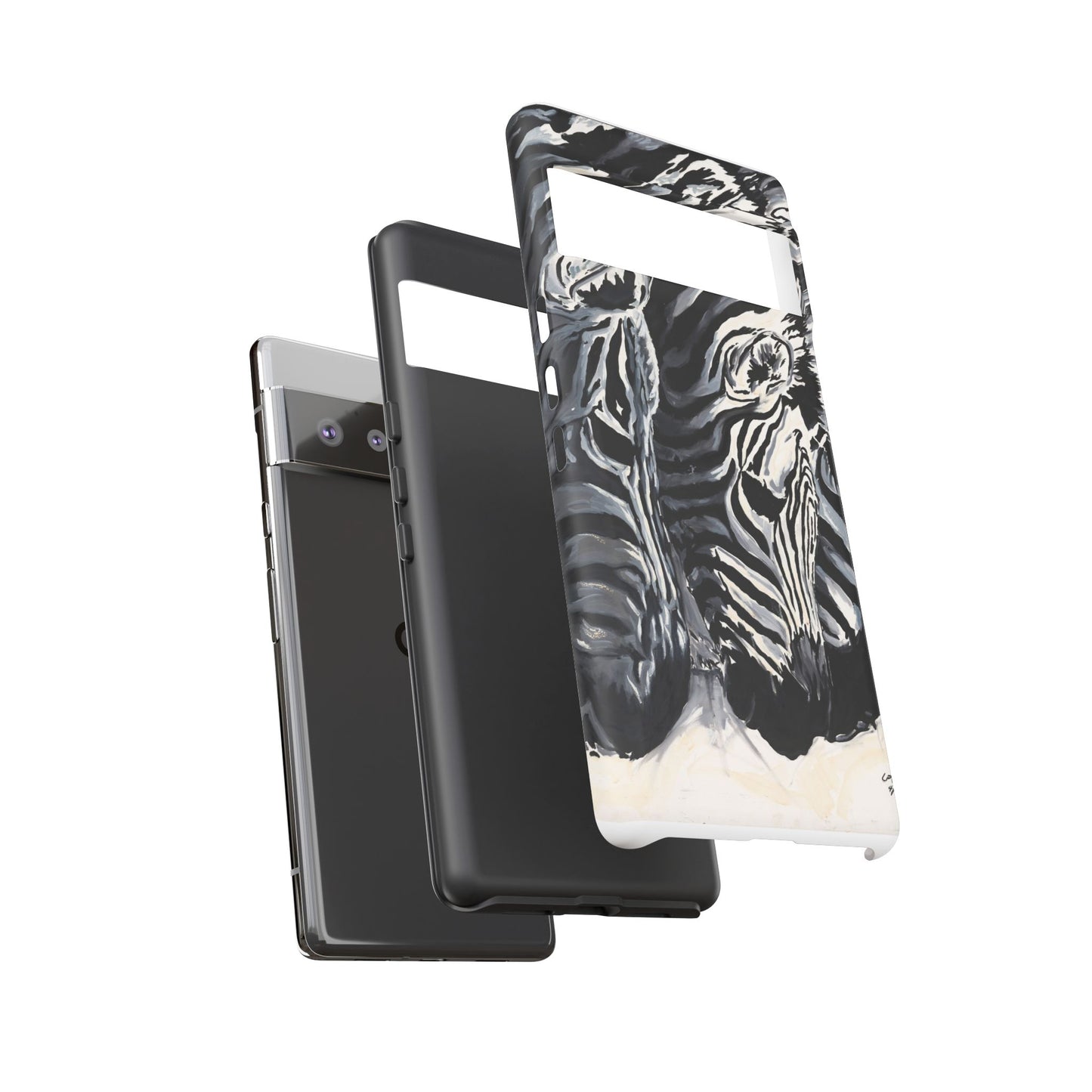 Artistic Zebra Print Phone Case -Tough Cases- Baby Zebras Image