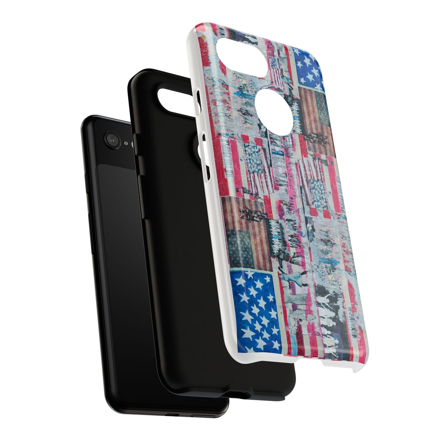 Patriotic Phone Case -We The People Image - Tough Cases with American Flag Design