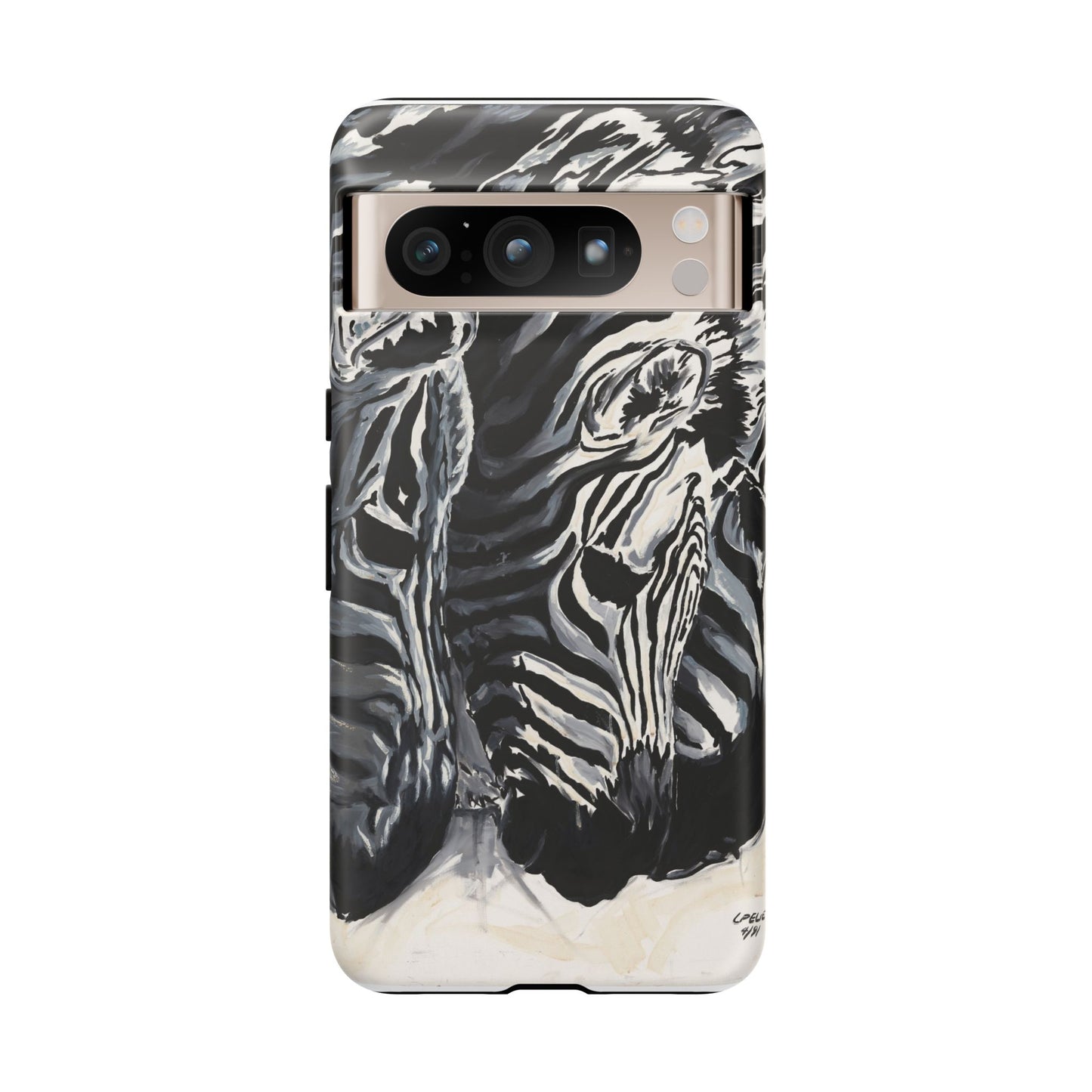 Artistic Zebra Print Phone Case -Tough Cases- Baby Zebras Image