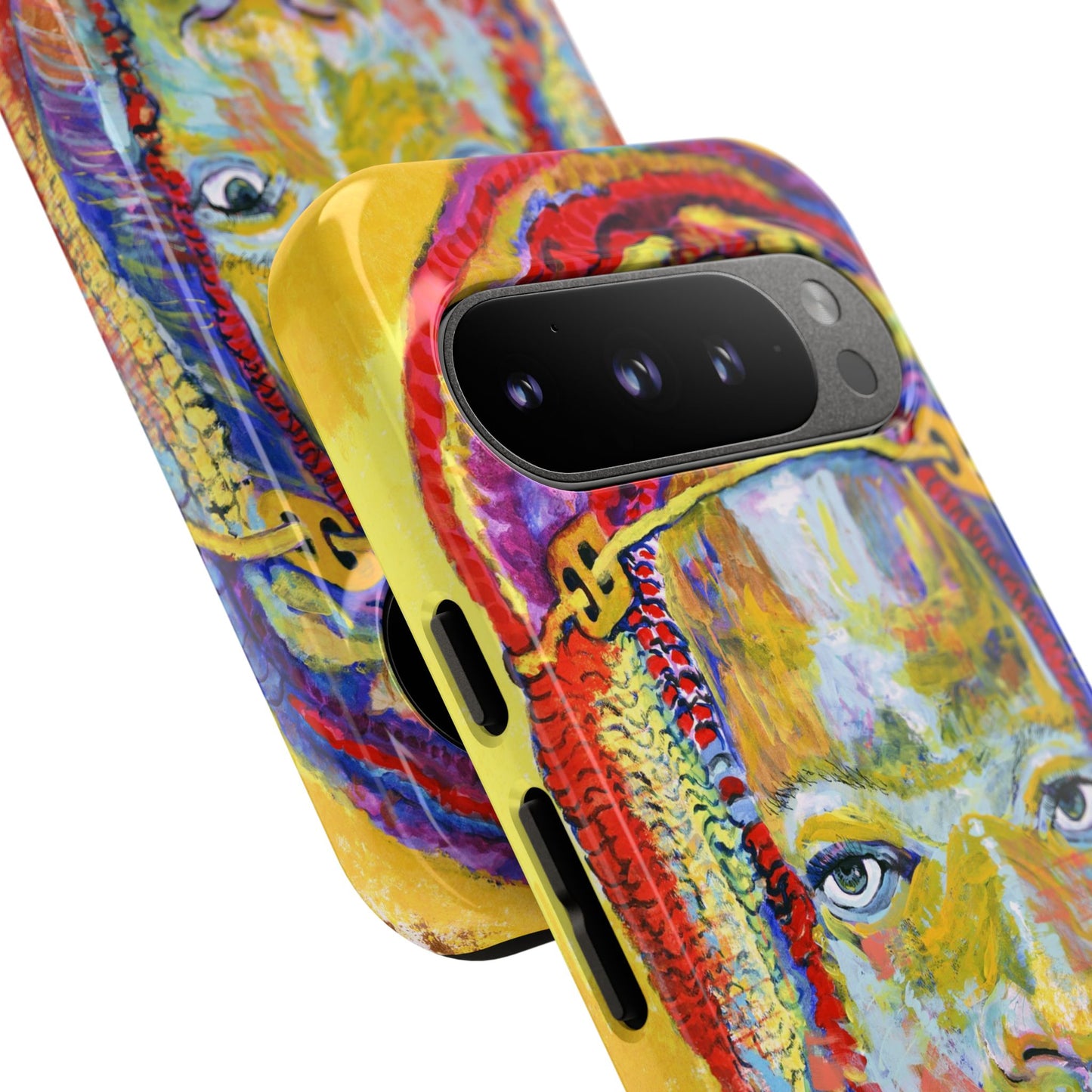 Vibrant Artistic Phone Case - Tough Cases for Creative Souls- African Youth Image