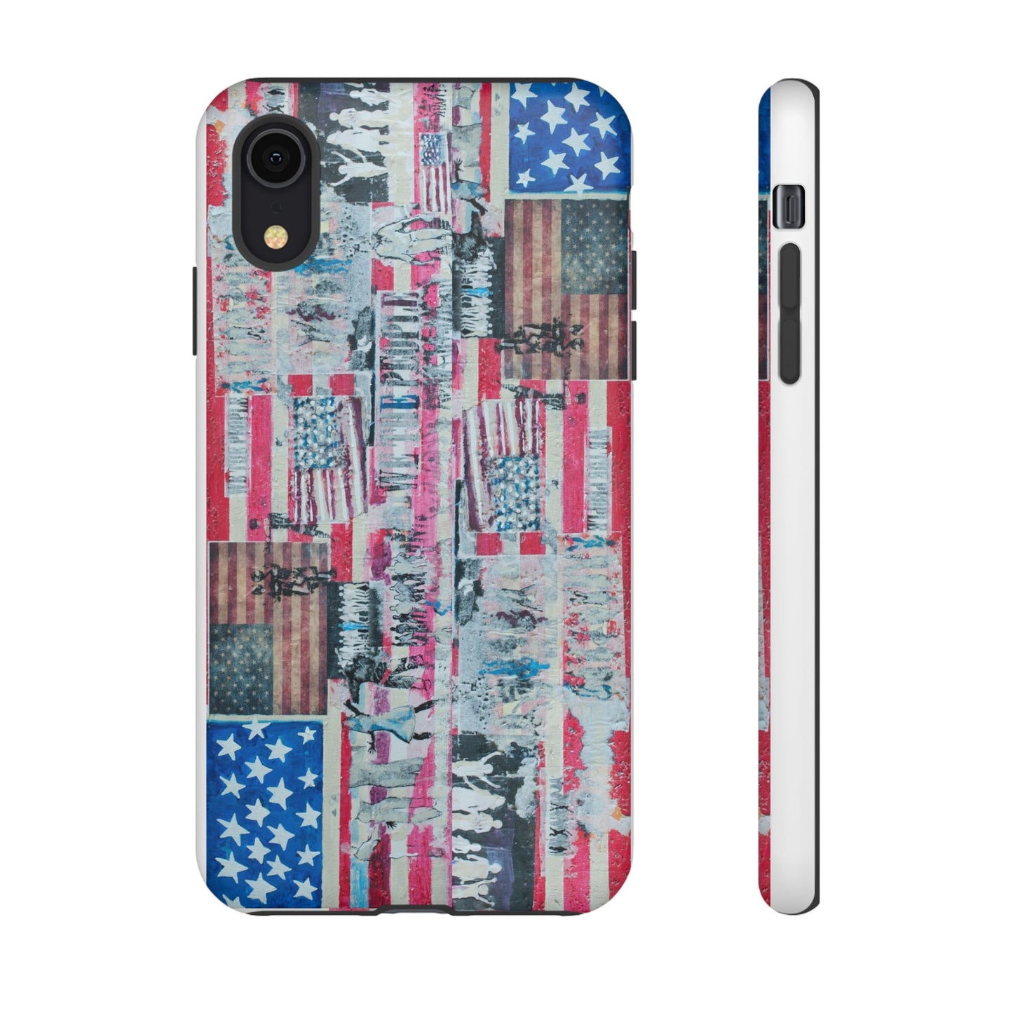 Patriotic Phone Case -We The People Image - Tough Cases with American Flag Design