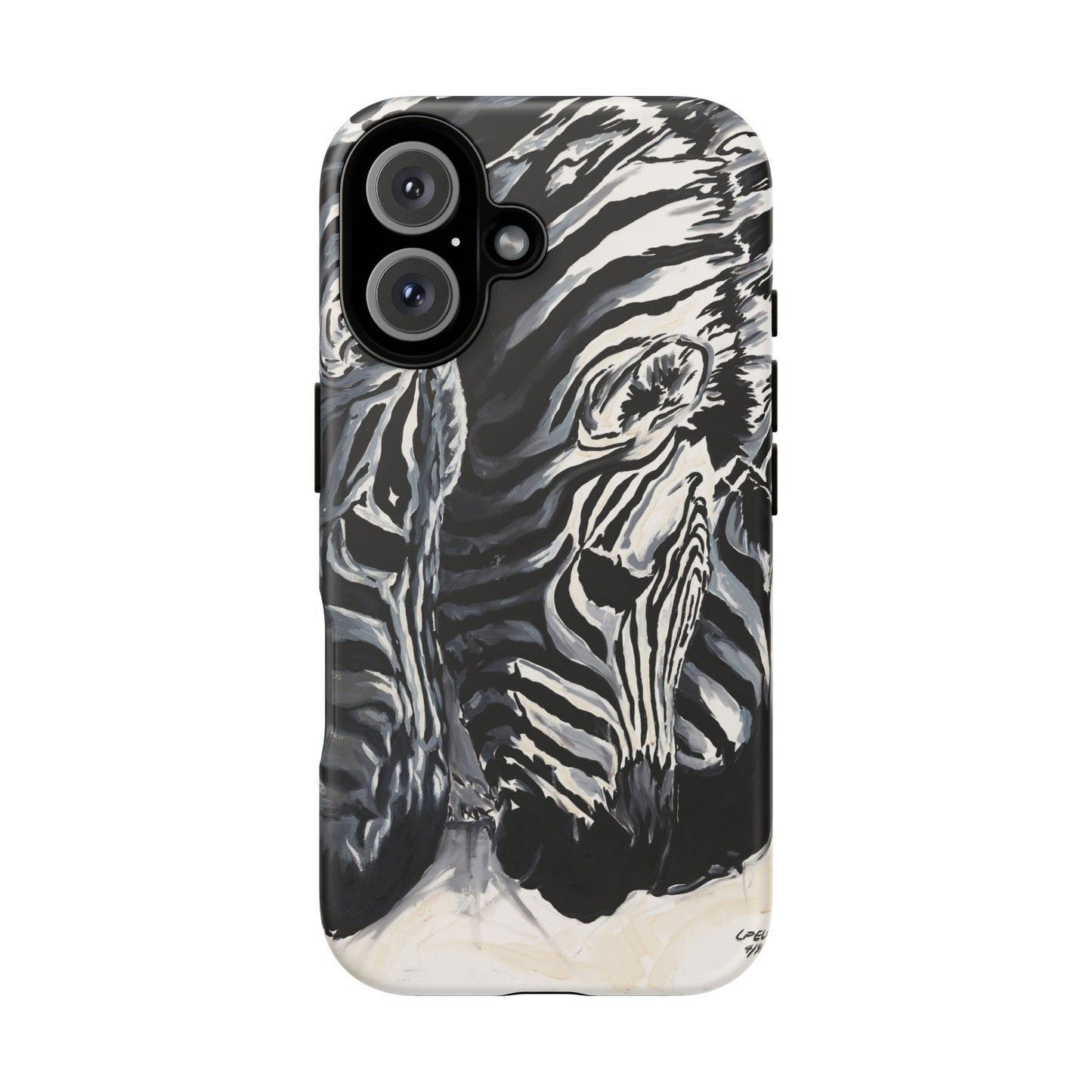 Artistic Zebra Print Phone Case -Tough Cases- Baby Zebras Image