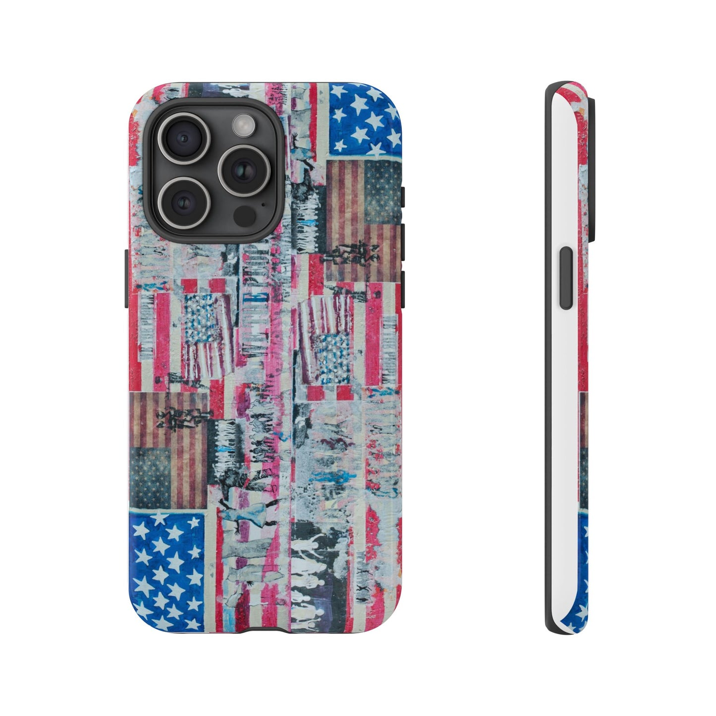Patriotic Phone Case -We The People Image - Tough Cases with American Flag Design