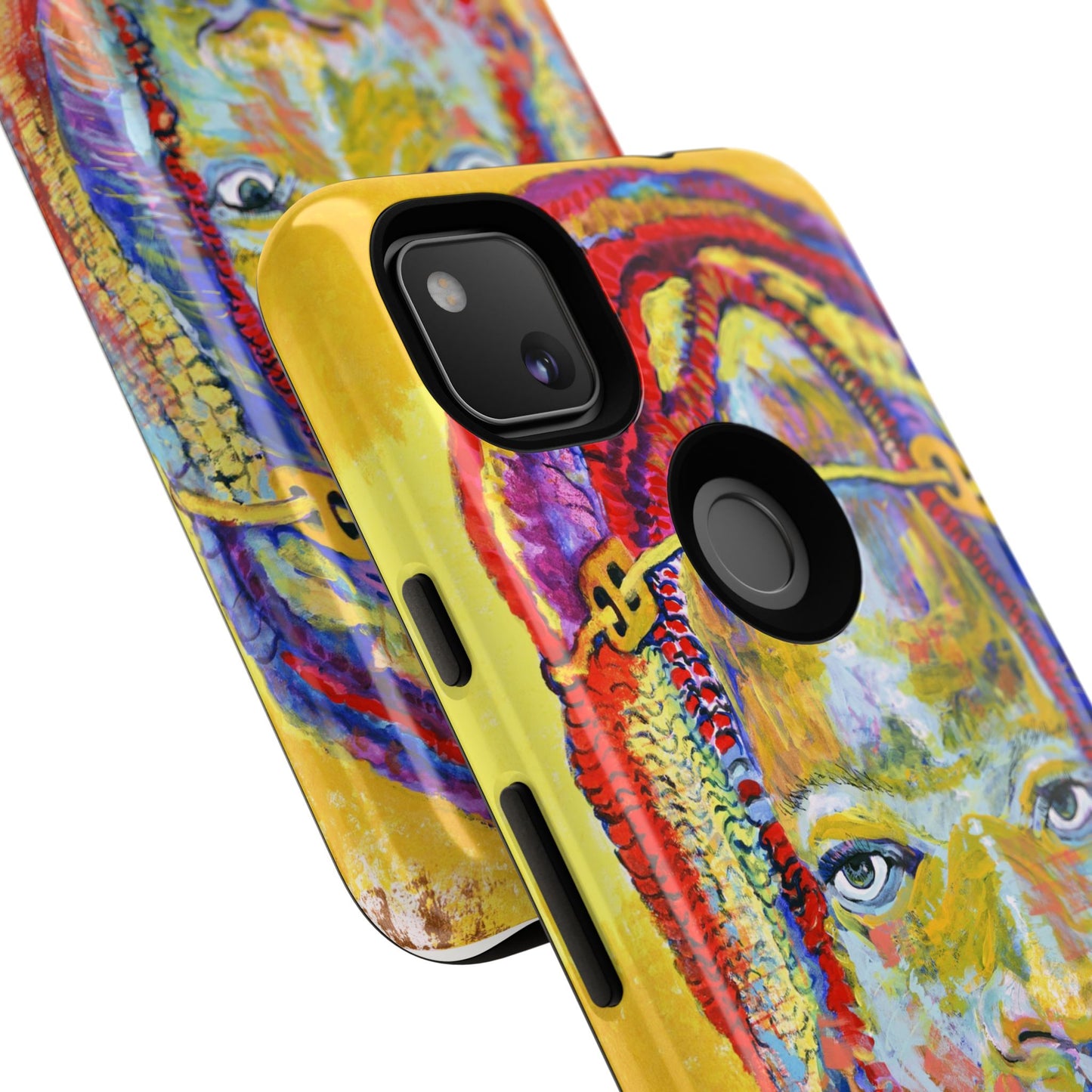 Vibrant Artistic Phone Case - Tough Cases for Creative Souls- African Youth Image