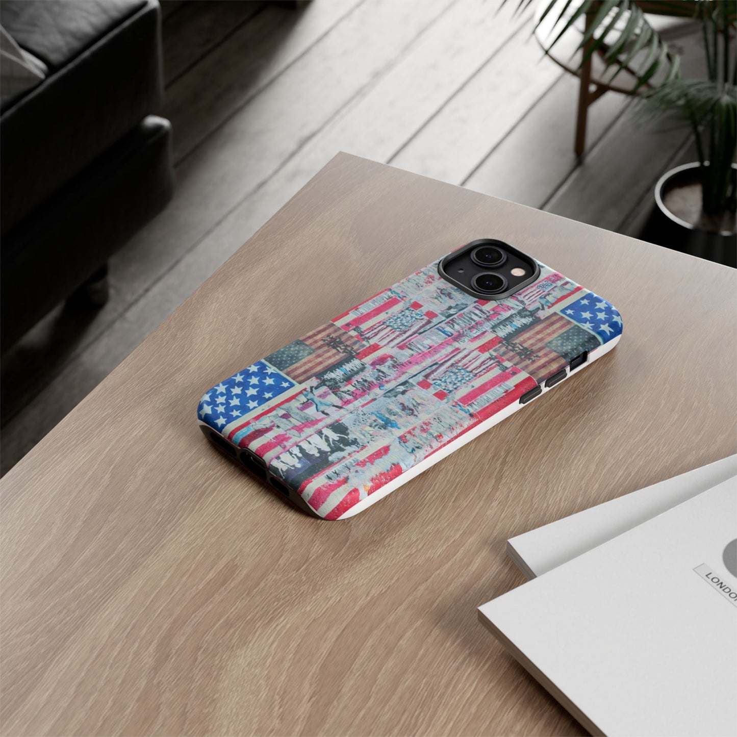 Patriotic Phone Case -We The People Image - Tough Cases with American Flag Design