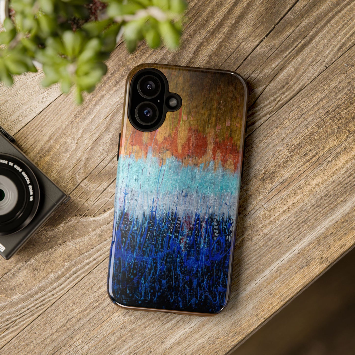 Artistic Tough iPhone Case - Colorful Abstract Design