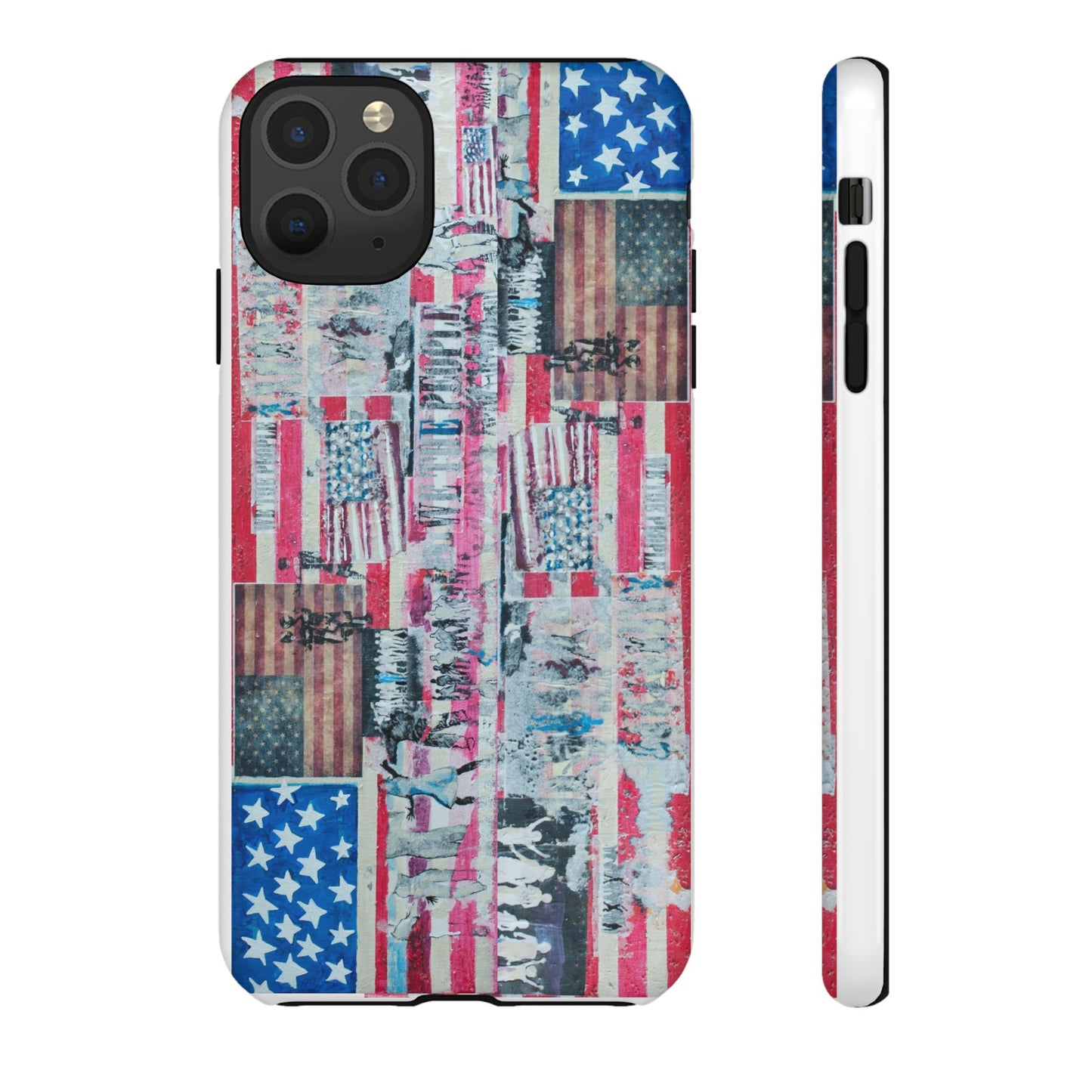 Patriotic Phone Case -We The People Image - Tough Cases with American Flag Design