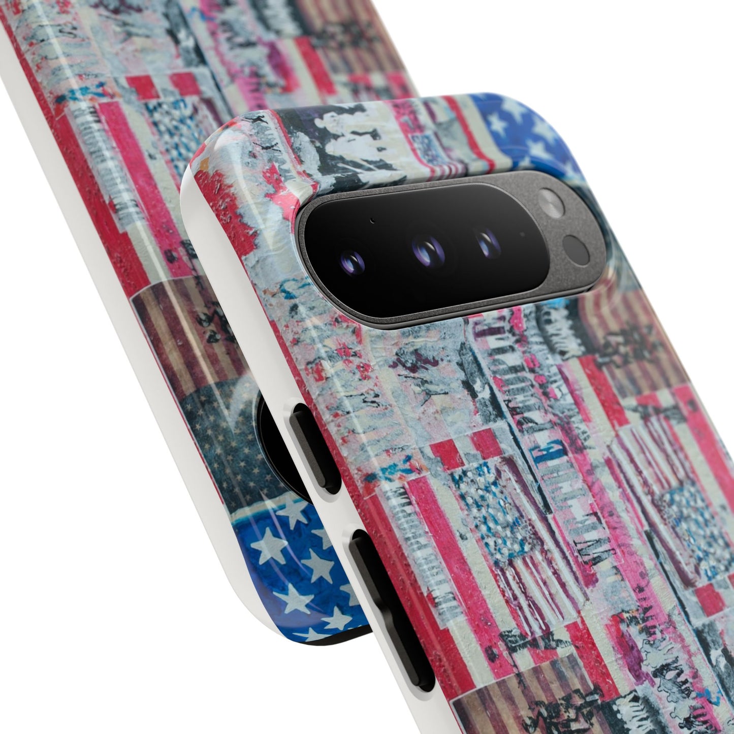 Patriotic Phone Case -We The People Image - Tough Cases with American Flag Design
