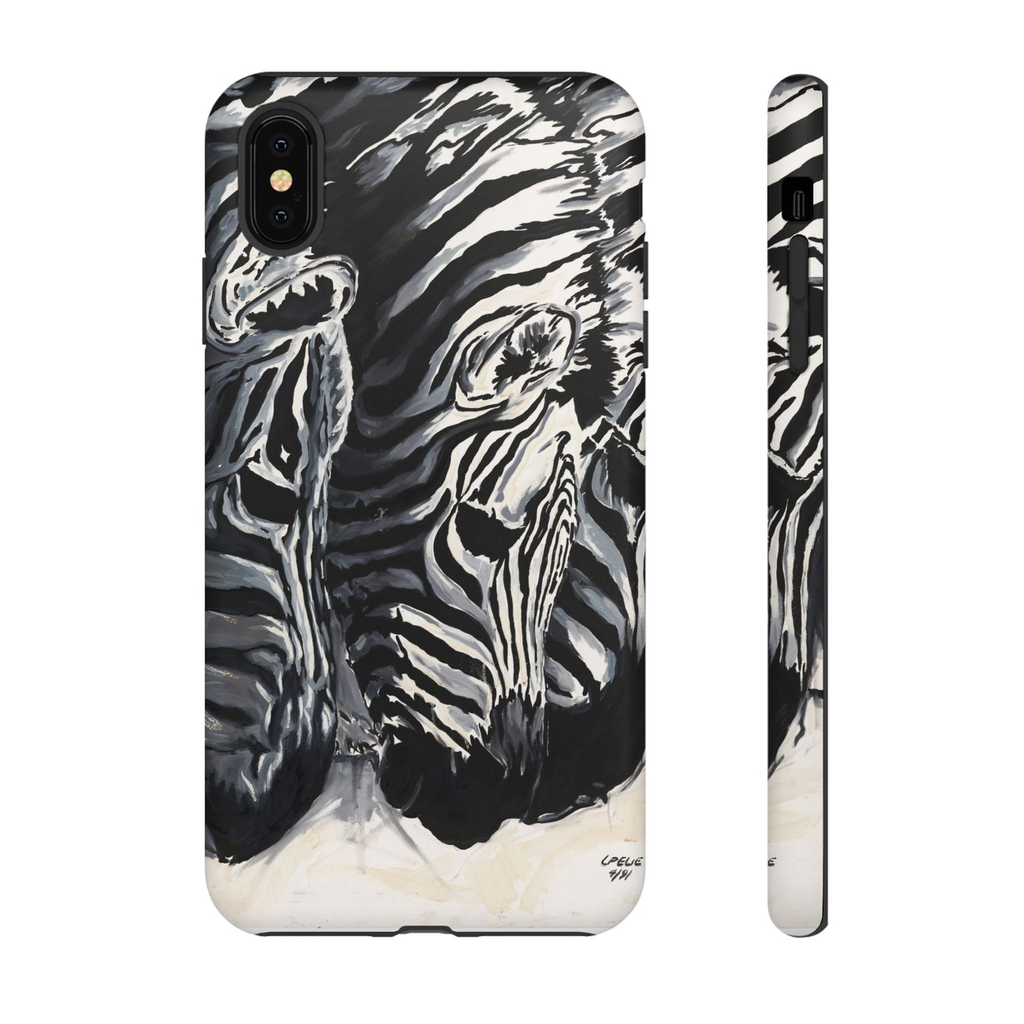 Artistic Zebra Print Phone Case -Tough Cases- Baby Zebras Image