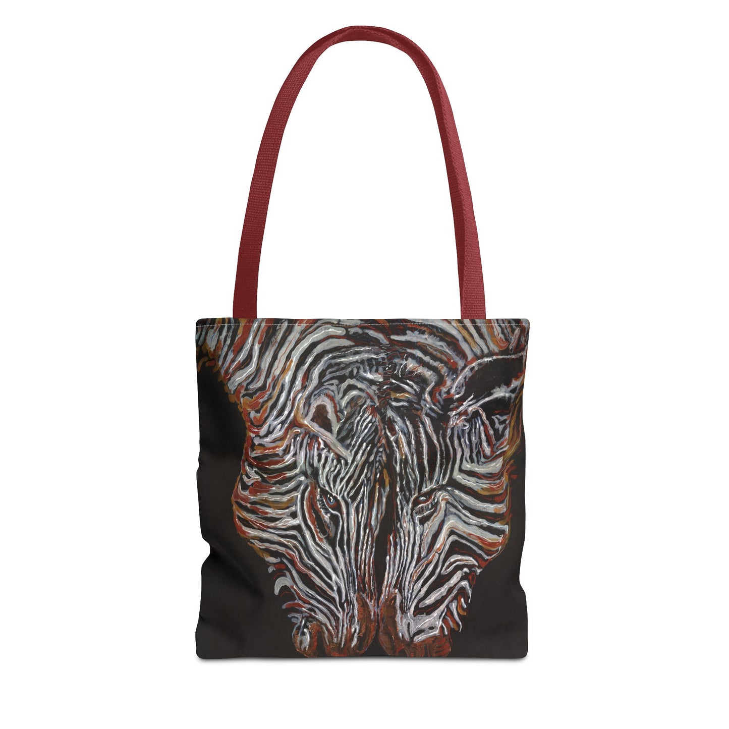 Twin Zebras Image- Tote Bag