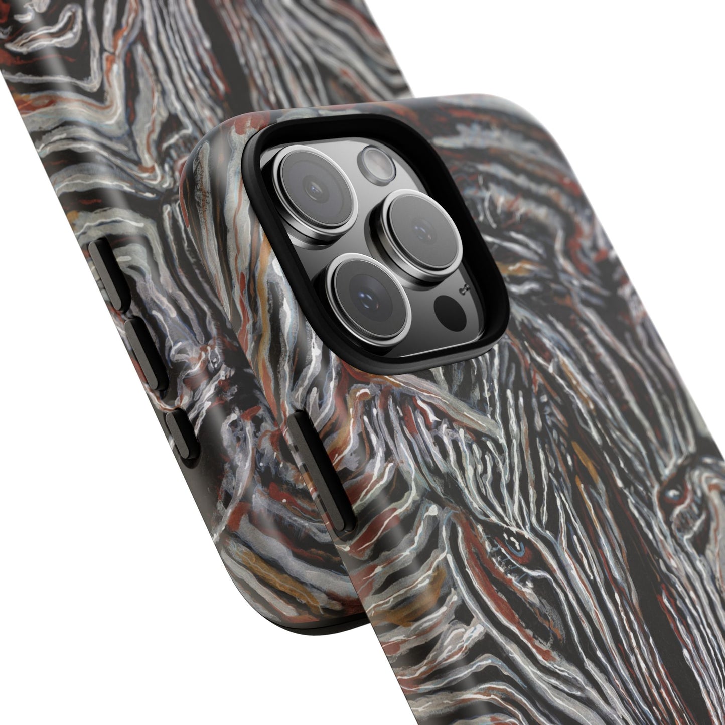 Artistic Zebra Phone Case Twin Zebra Image- Tough Protection for Wildlife Lovers
