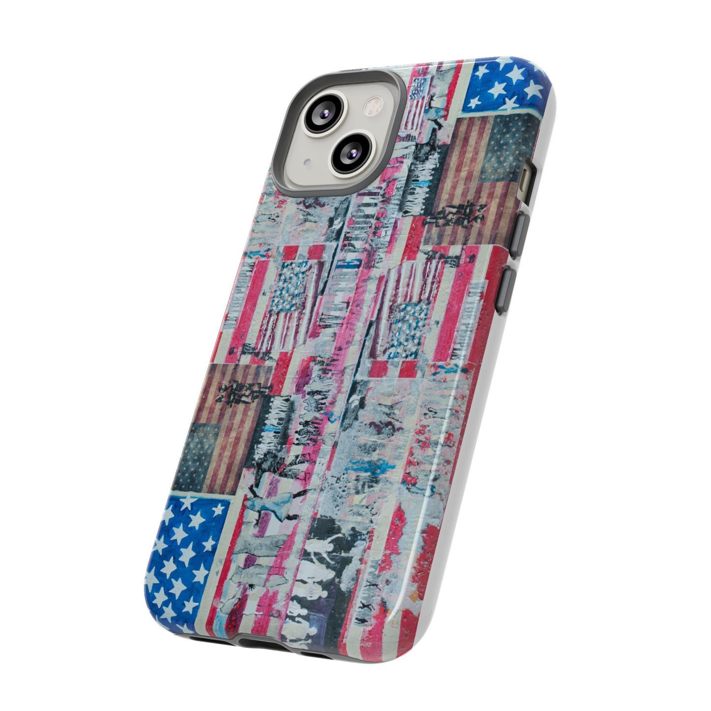 Patriotic Phone Case -We The People Image - Tough Cases with American Flag Design