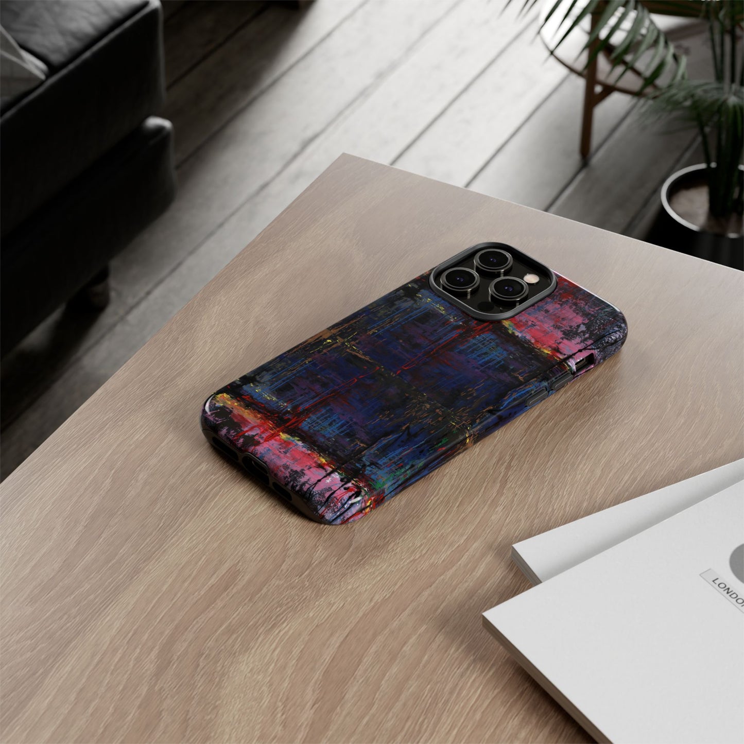 Artistic Tough Cases - Colorful Abstract Phone Case for Creative Souls- Illumination Image